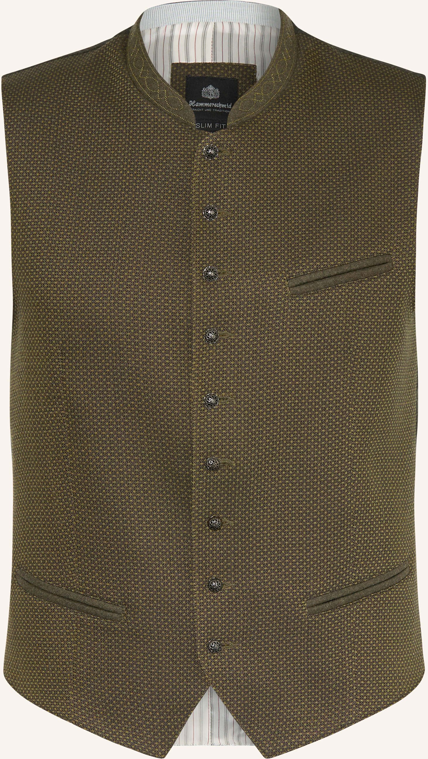 Hammerschmid Trachtenweste Mirko Slim Fit gruen