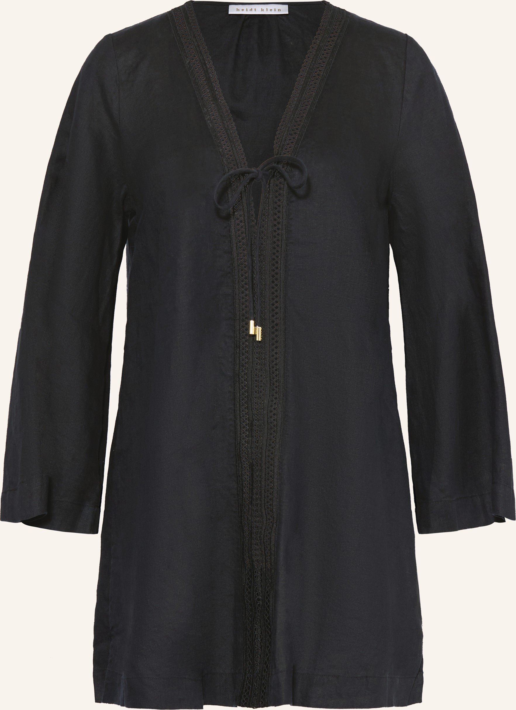 Heidi Klein Strandkleid Meteora Aus Leinen schwarz