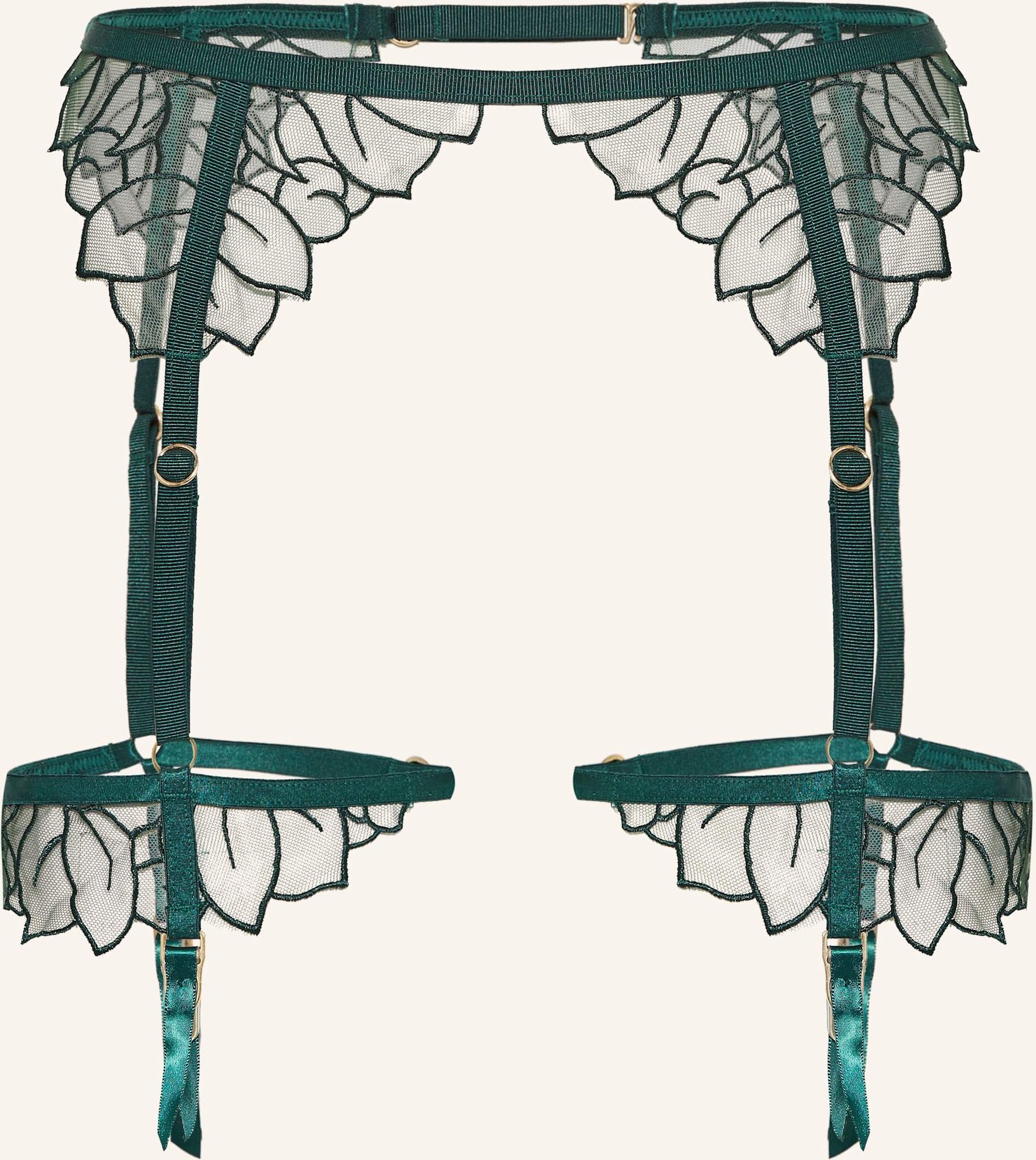 Bluebella Strumpfhalter Laurel Mit Harness gruen