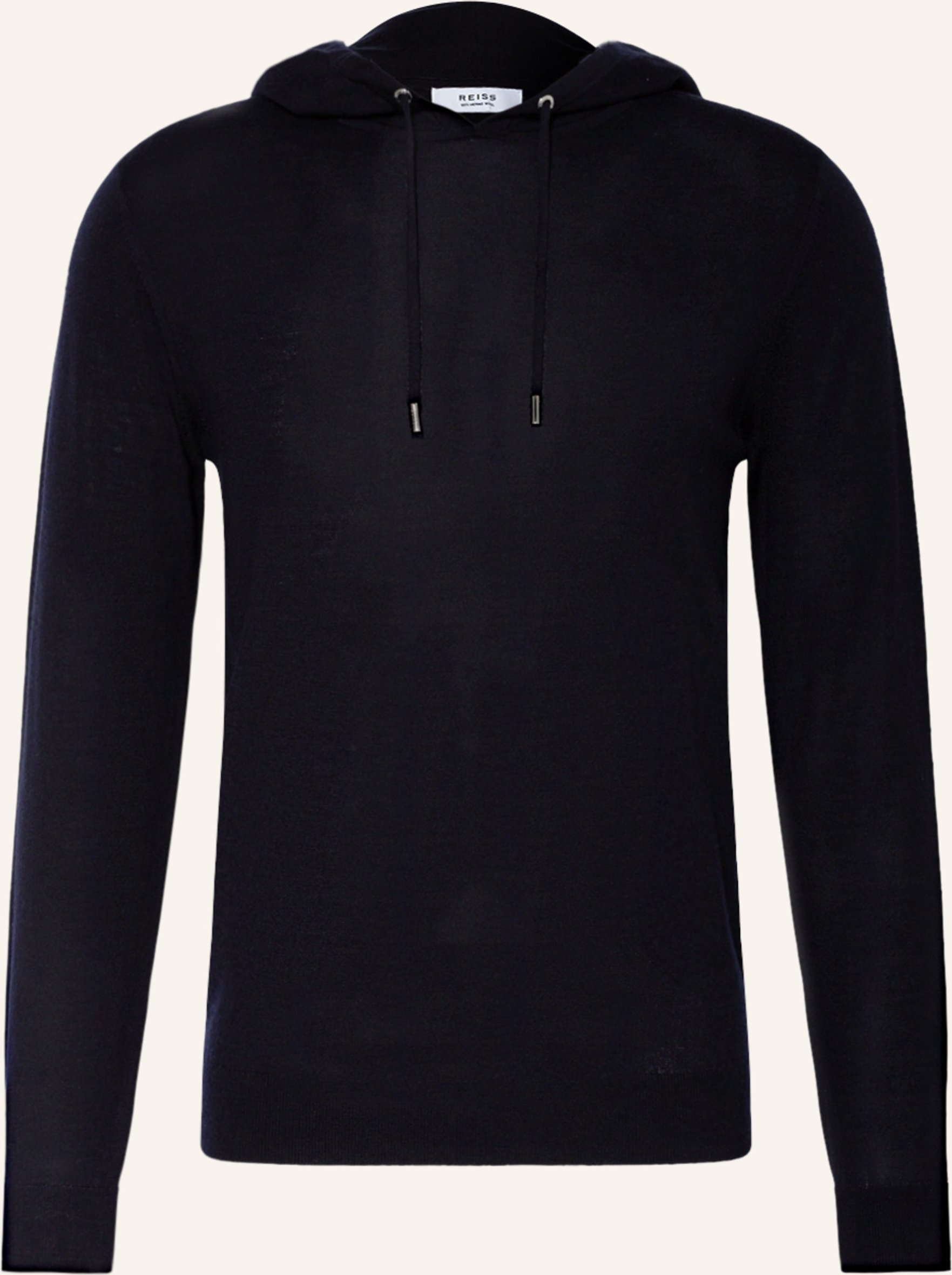Reiss Strick-Hoodie Holland blau