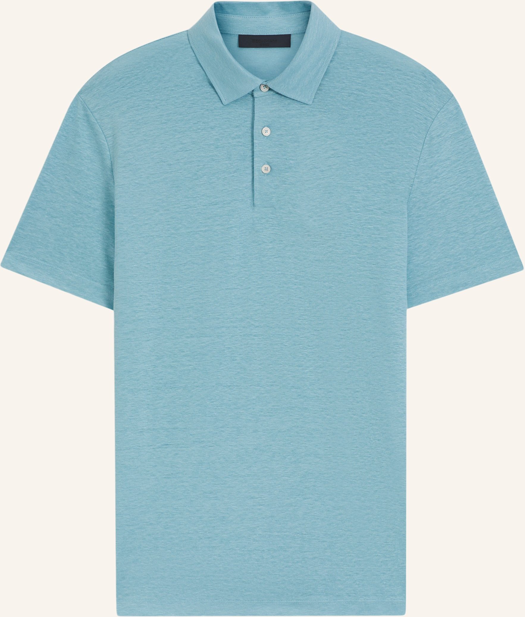 Boss Strick-Poloshirt Parris Aus Leinen blau
