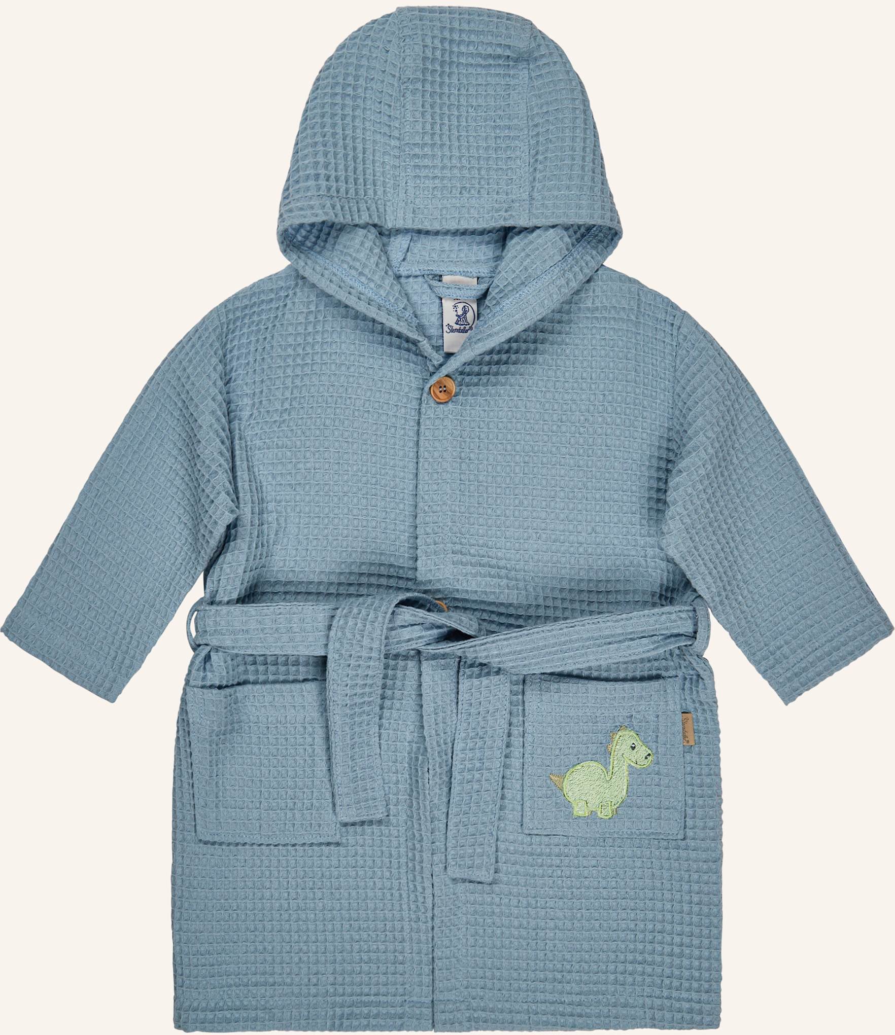 Sterntaler Bademantel Dino Rexi blau