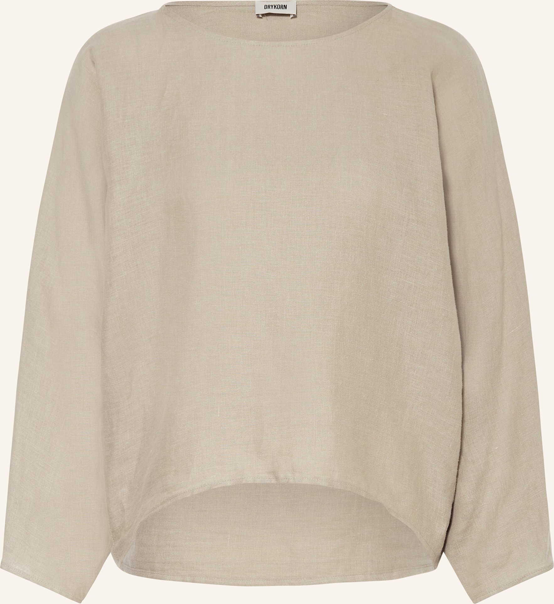 Drykorn Blusenshirt Nialini Aus Leinen gruen