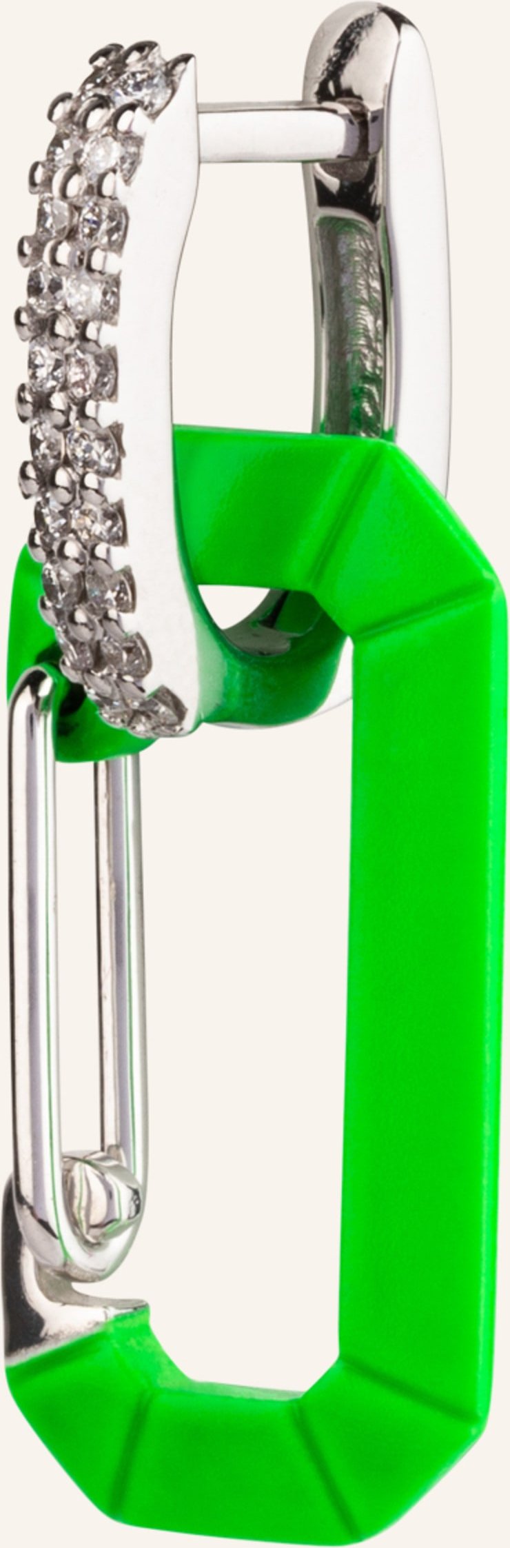 Eéra Ohrring Chiara Small Mit Diamanten gruen