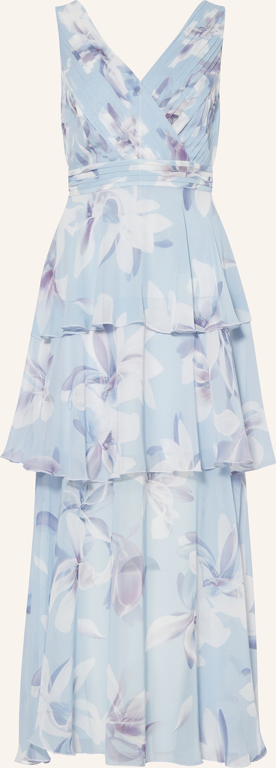 Apart Abendkleid In Wickeloptik blau