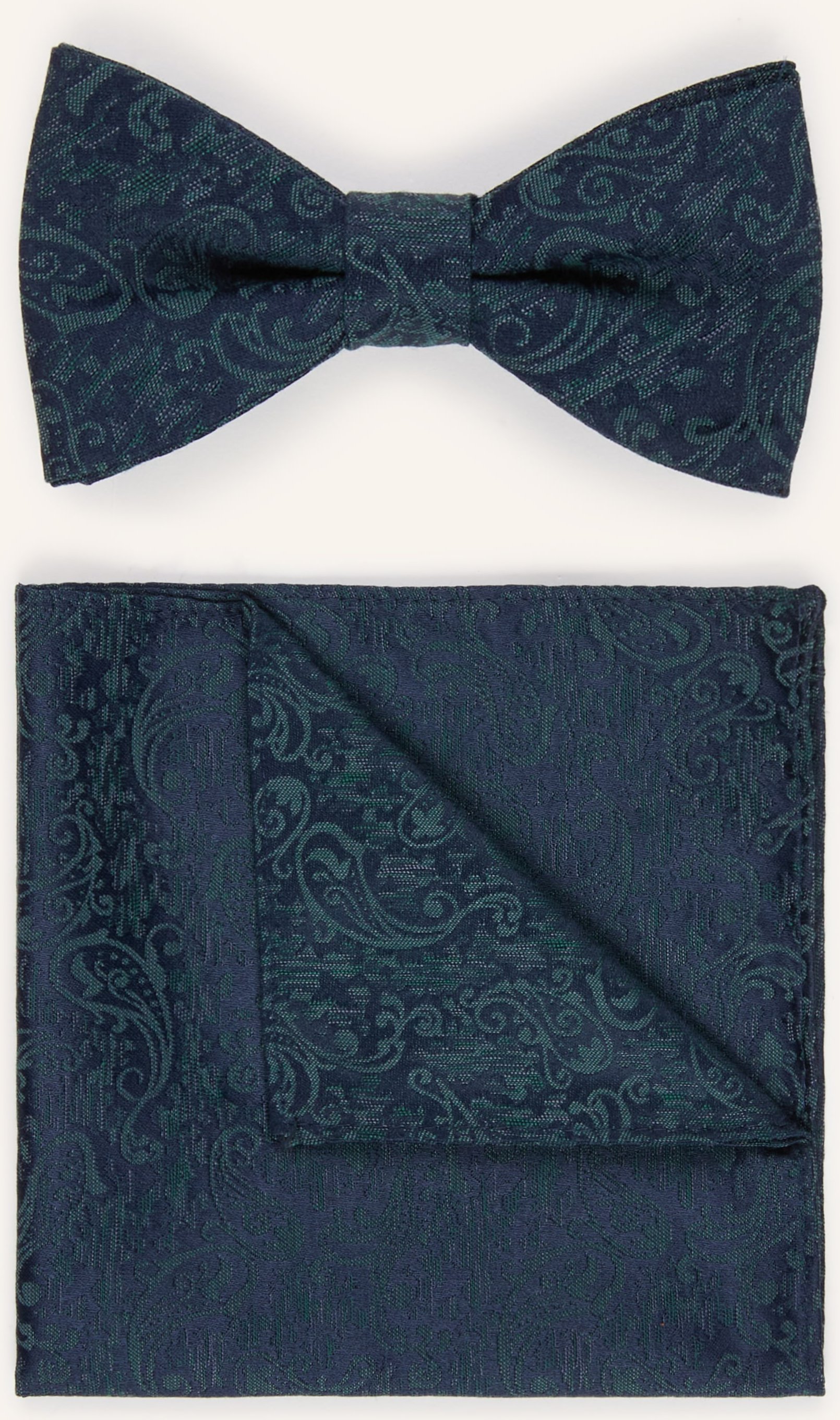 Joop! Set: Fliege Und Einstecktuch gruen