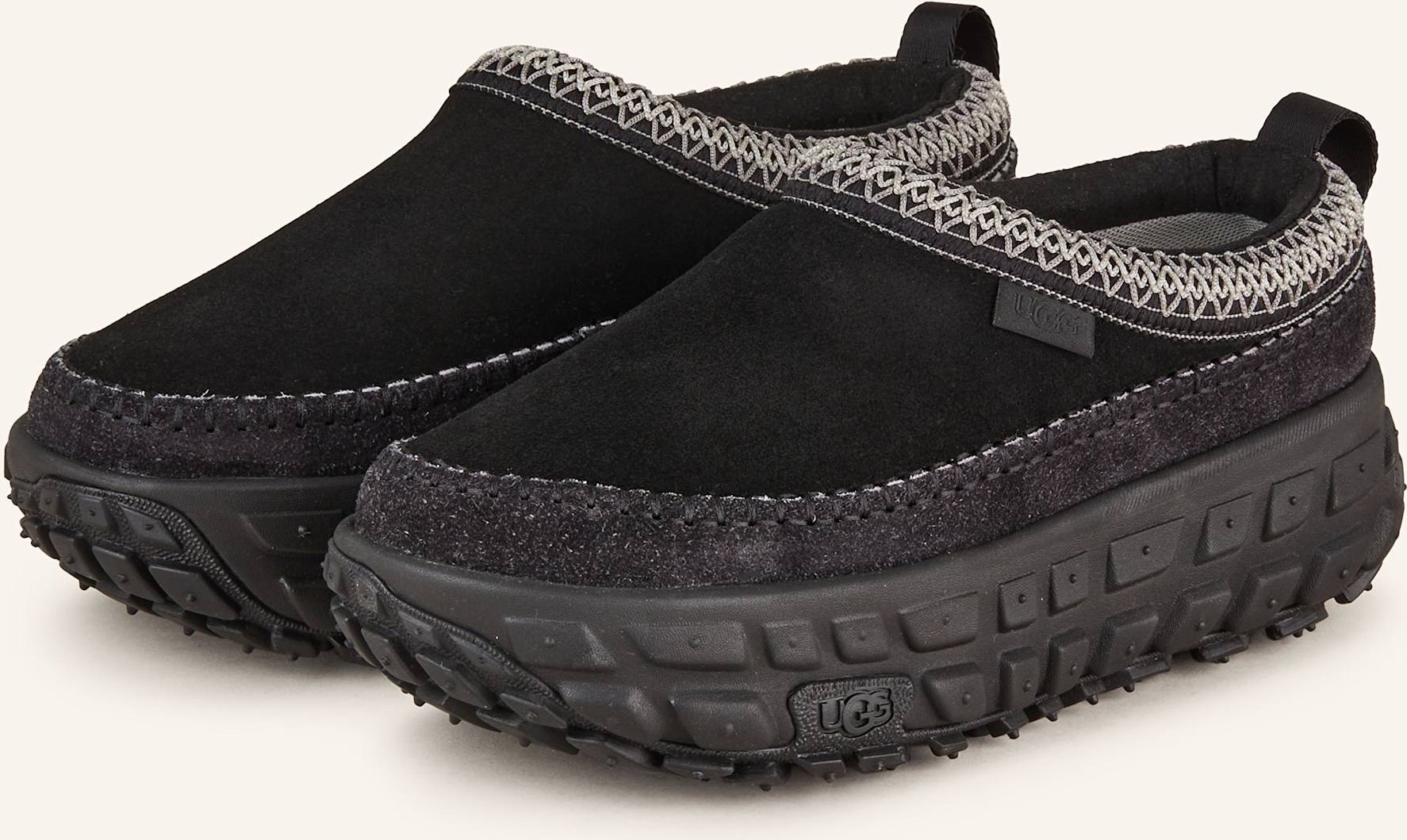 Ugg Plateau-Slipper Venture Daze schwarz