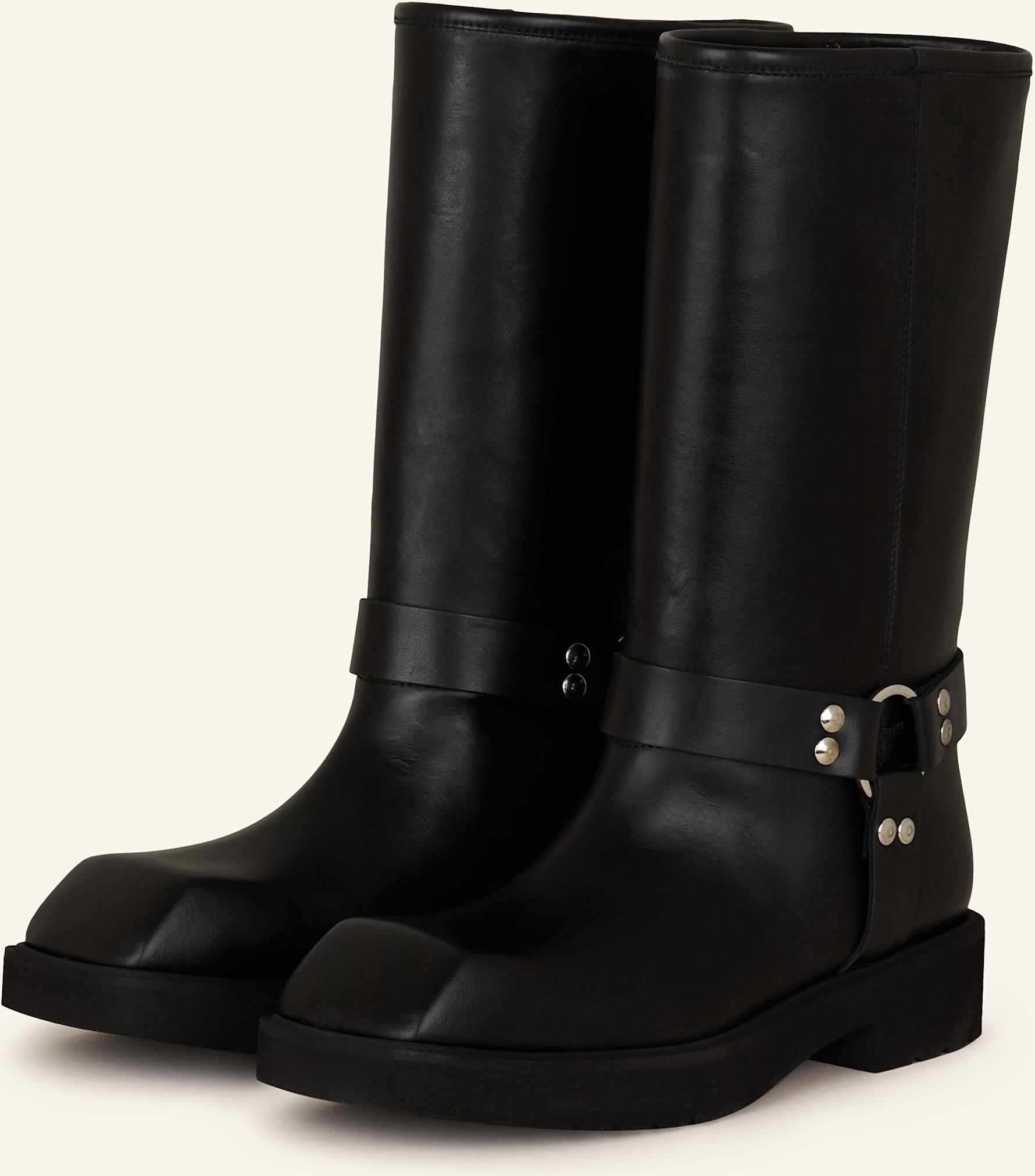 Gia Borghini Biker Boots Briana schwarz