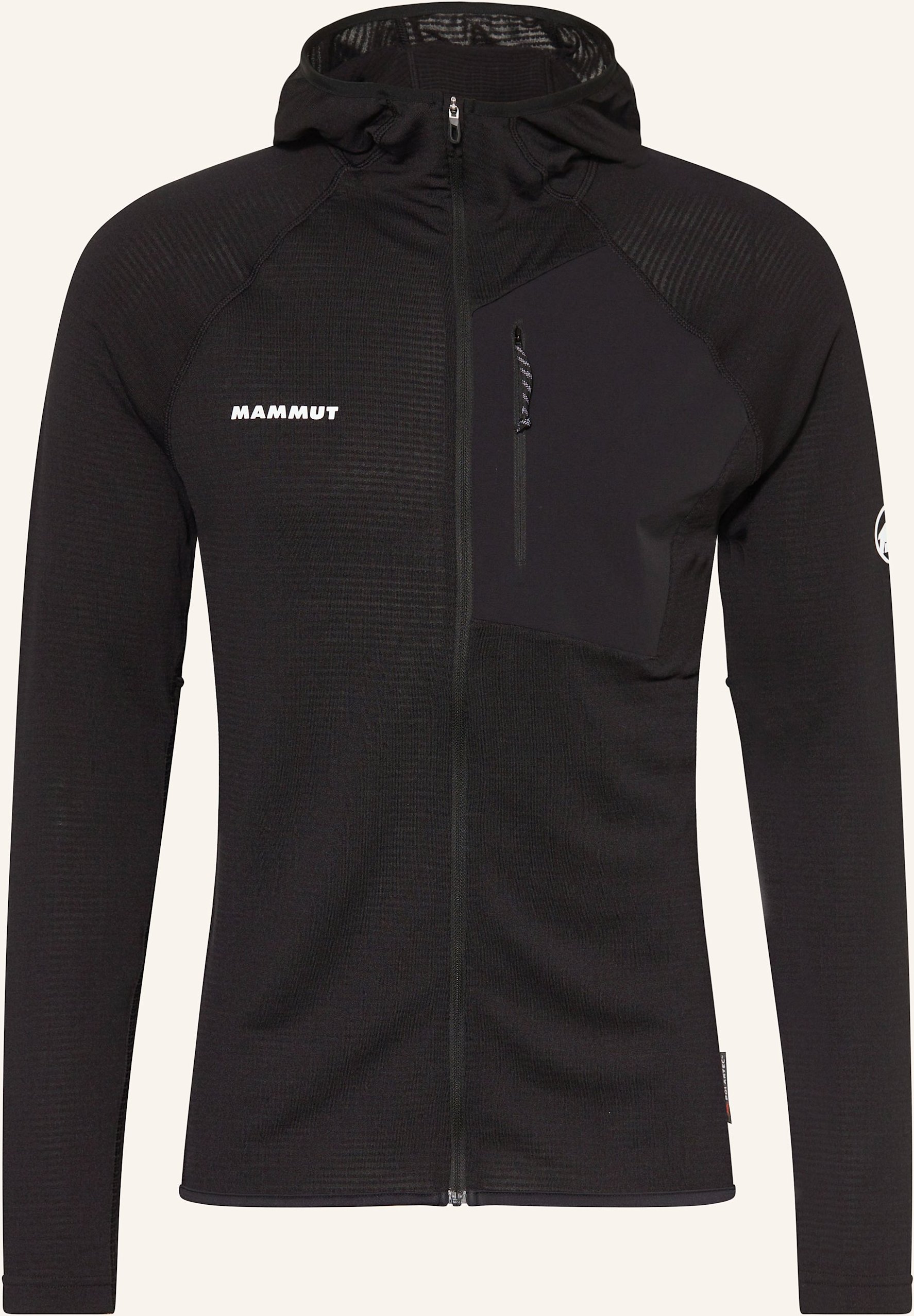 Thumbnail - Mammut Midlayer Jacke Aenergy Mit Kapuze schwarz