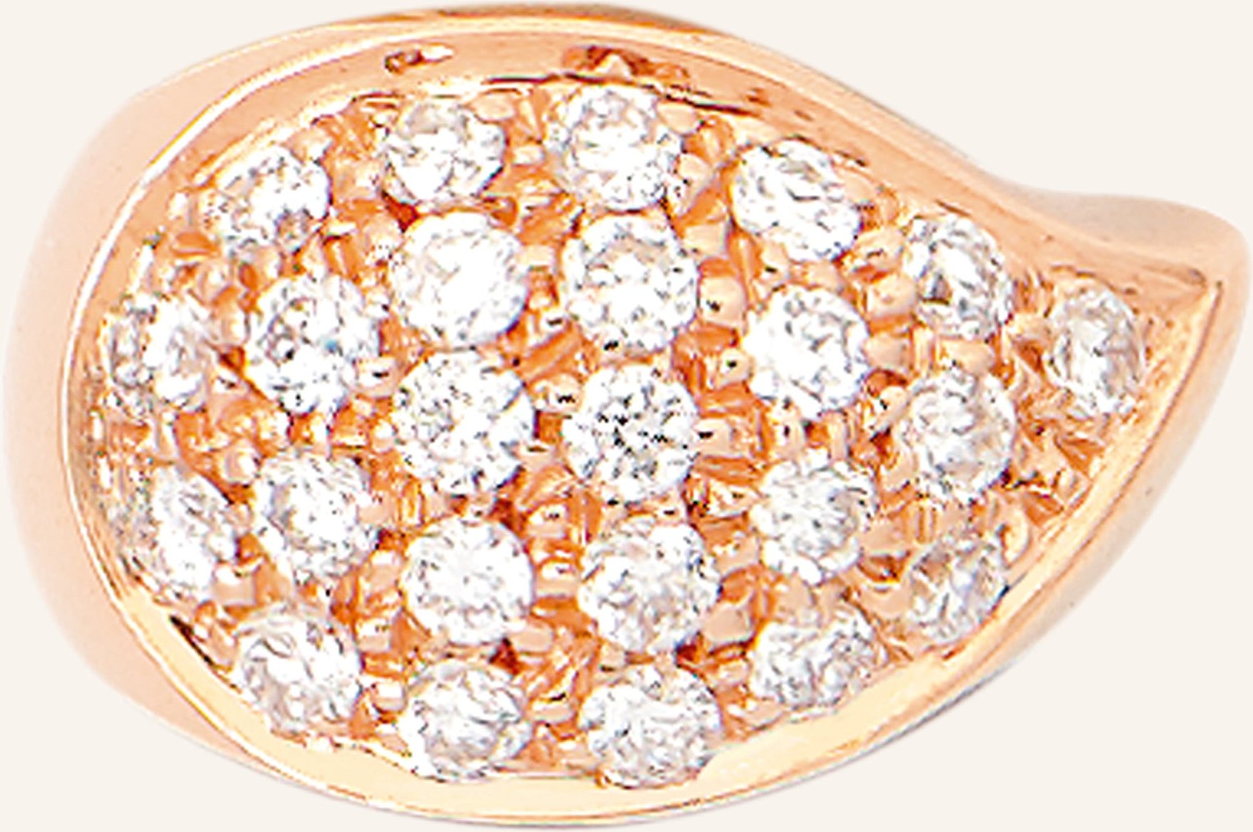 Tamara Comolli Charm Signature Drop Clasp Diamond Pavé Aus 18 Karat Roségold Mit Diamant Pavé rosegold