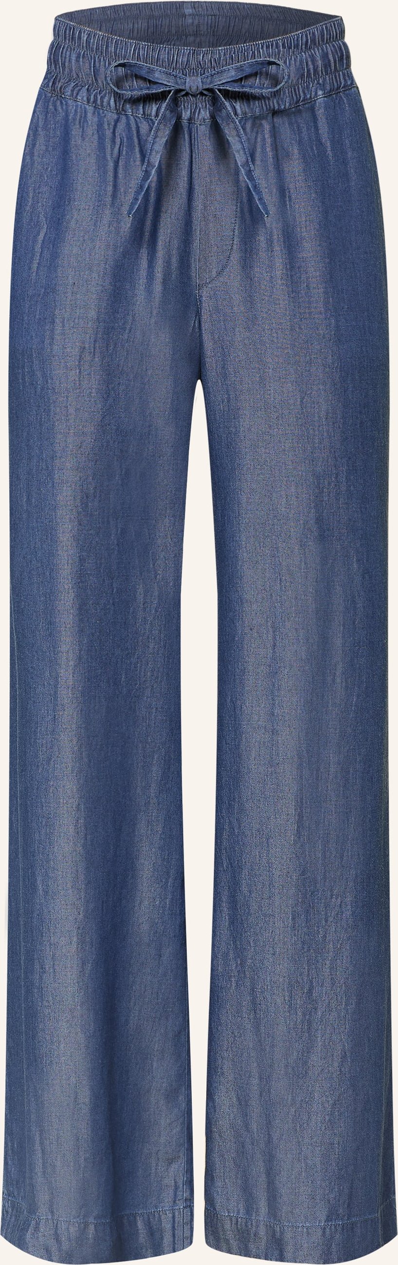 Milano Italy Marlenehose In Jeansoptik blau