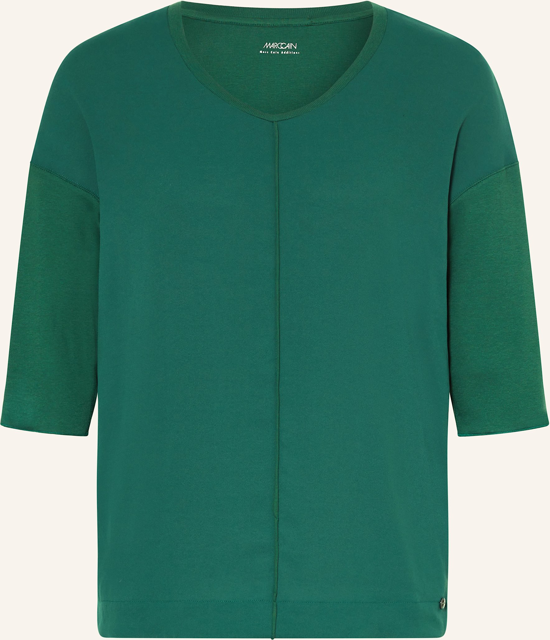 Marc Cain Blusenshirt Im Materialmix Mit 3/4-Arm gruen