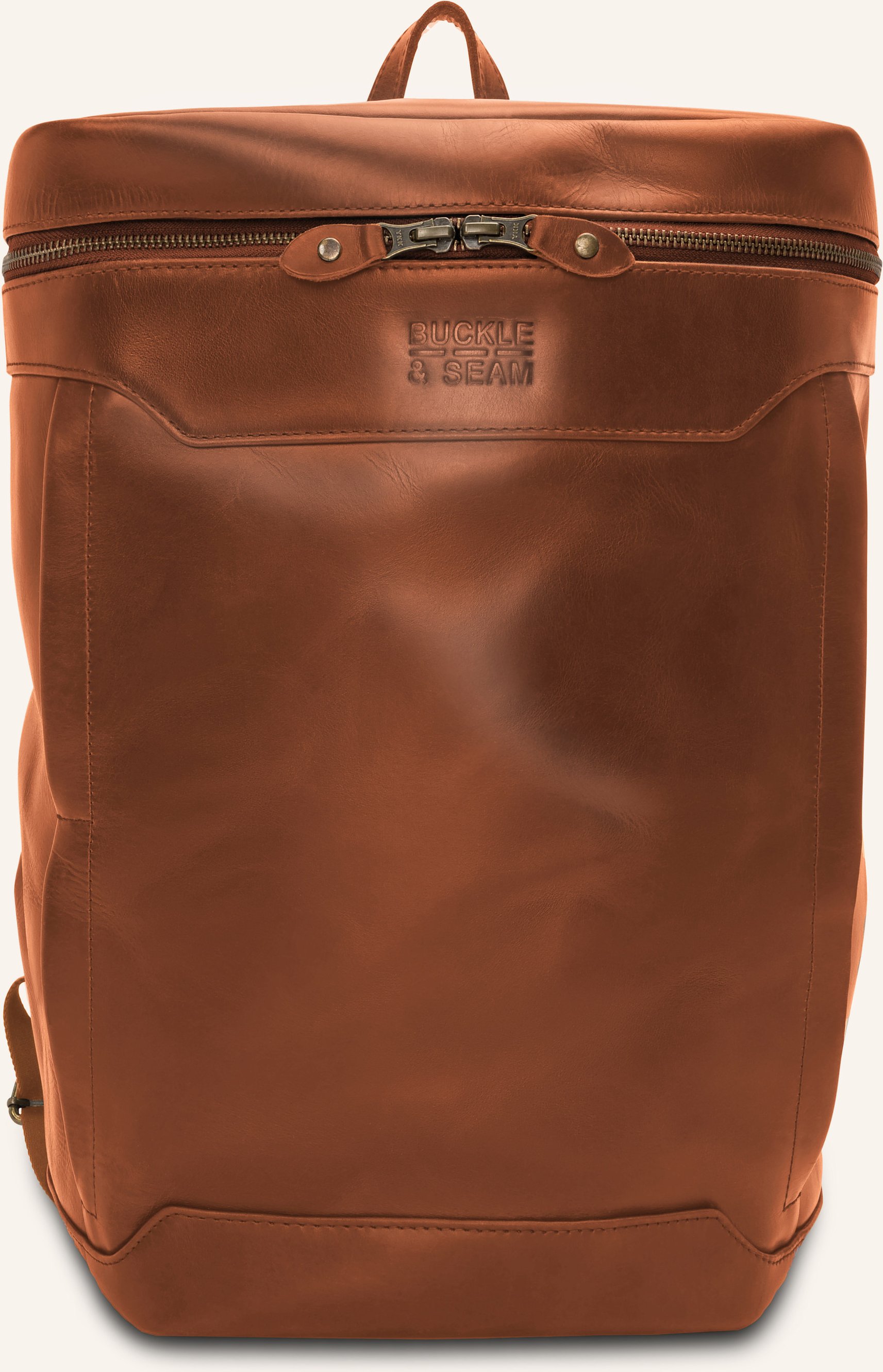 Buckle & Seam Rucksack Siwa Mit Laptop-Fach braun