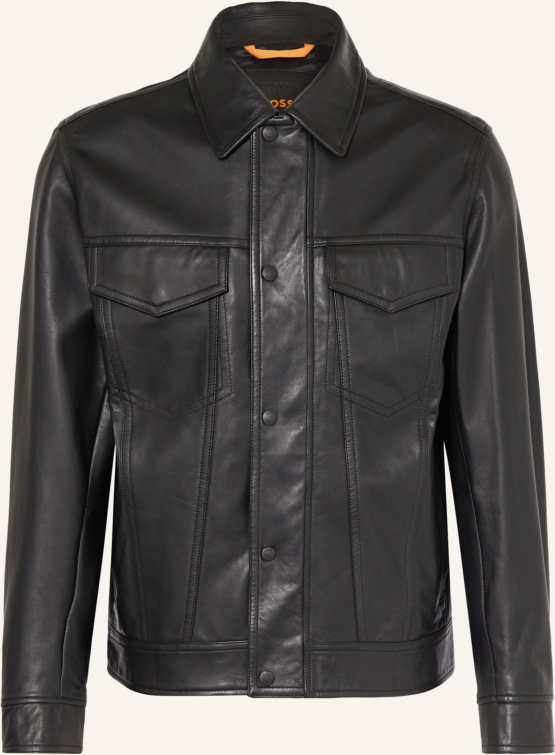 Boss Lederjacke Jocruz schwarz