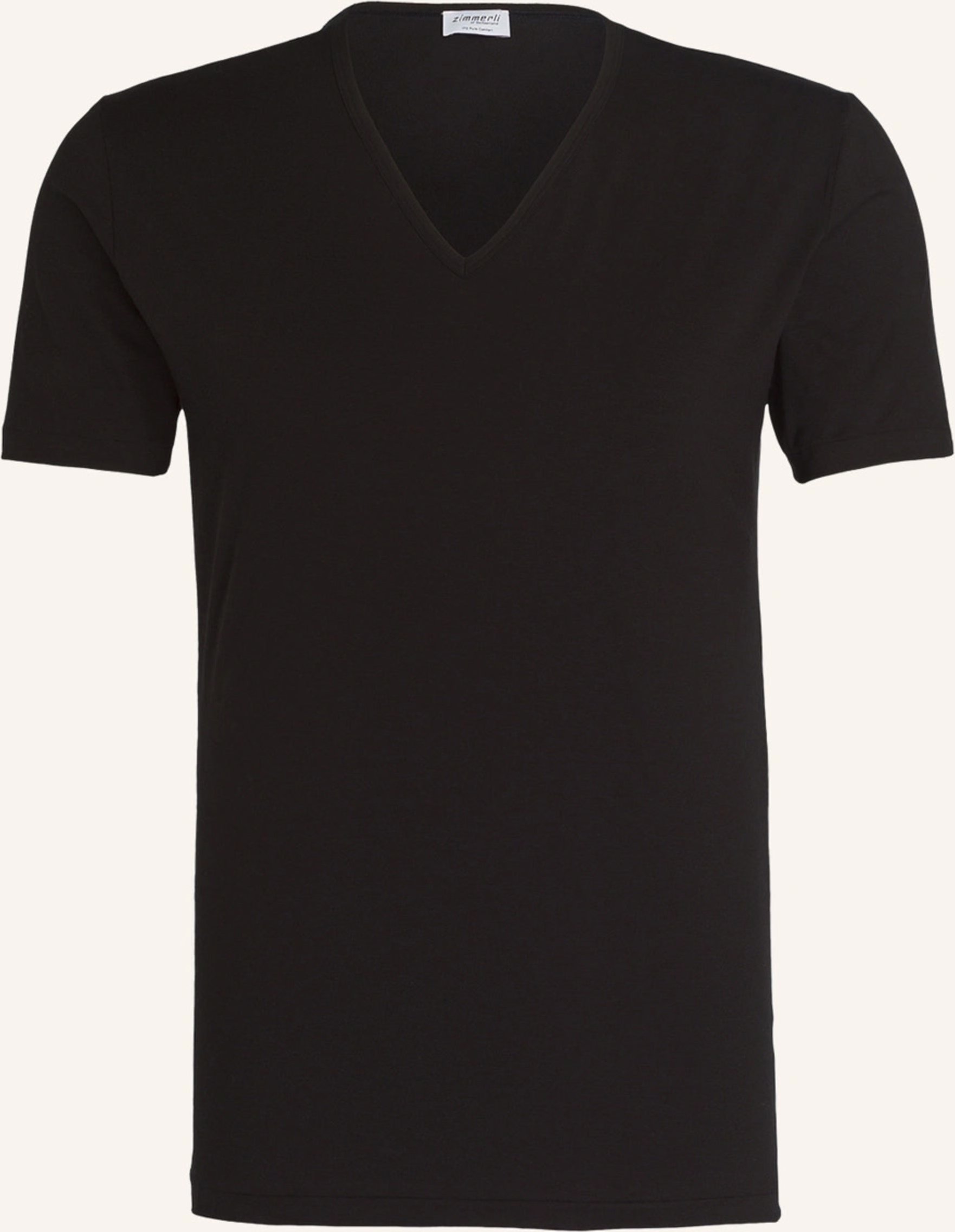 Zimmerli V-Shirt Pure Comfort schwarz