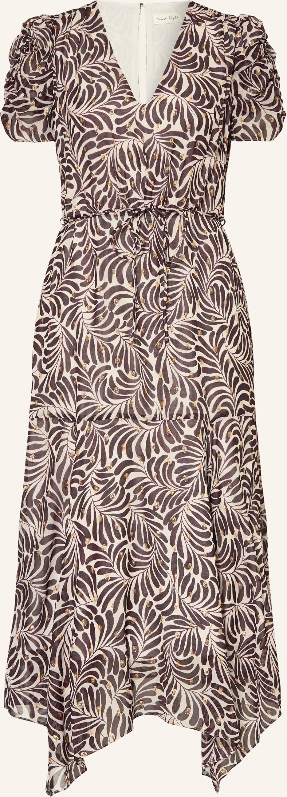 Phase Eight Kleid Verity Mit Glitzergarn braun