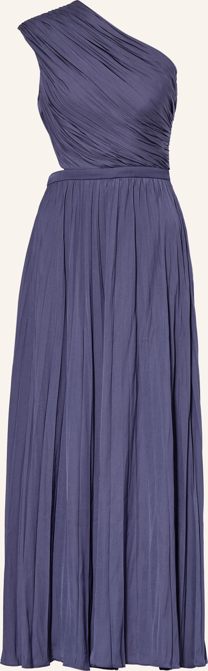 Maje Kleid Mit Cut-Out Und Plissees blau