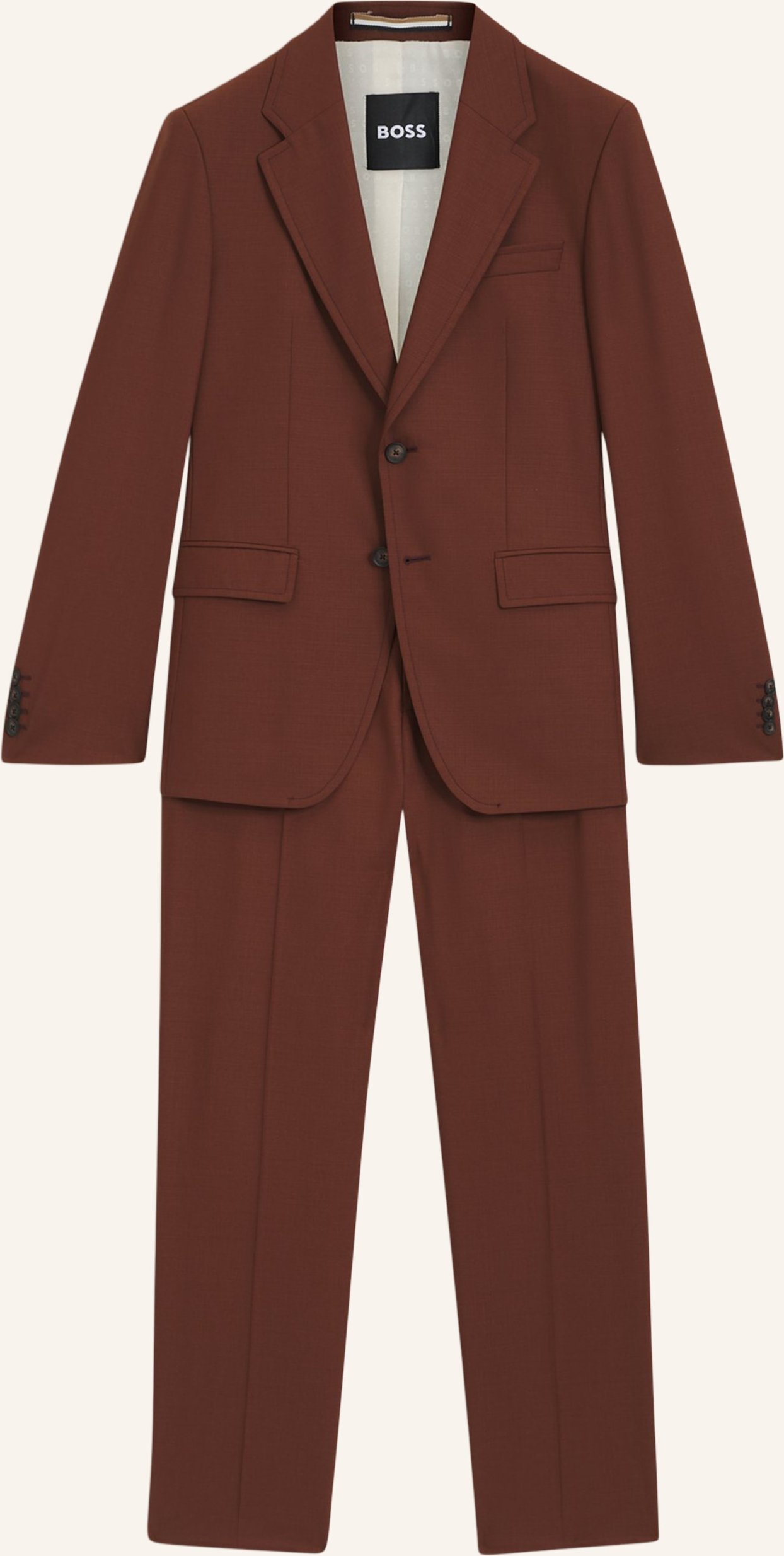 Boss Business Anzug C-Holston-2pcs-253 Slim Fit braun