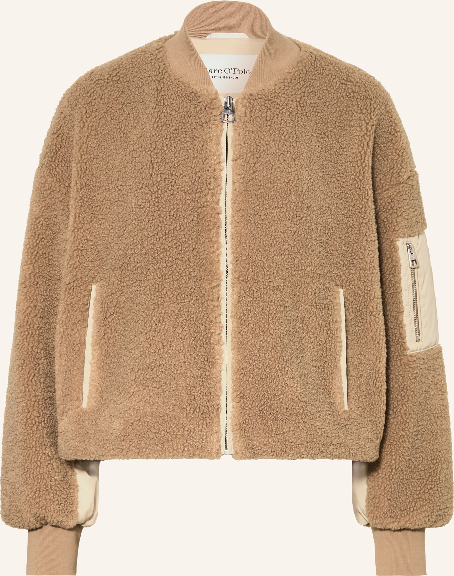 Marc O'polo Blouson Aus Teddyfell braun