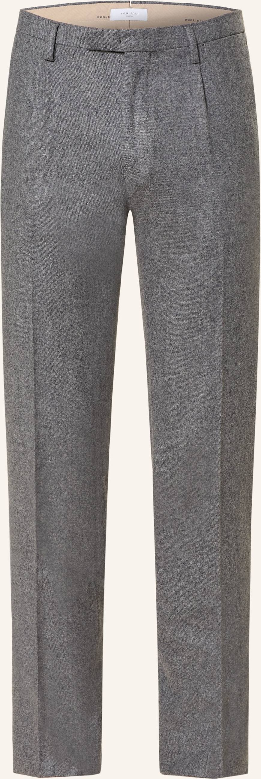 Thumbnail - Boglioli Flanell-Chino Slim Fit grau