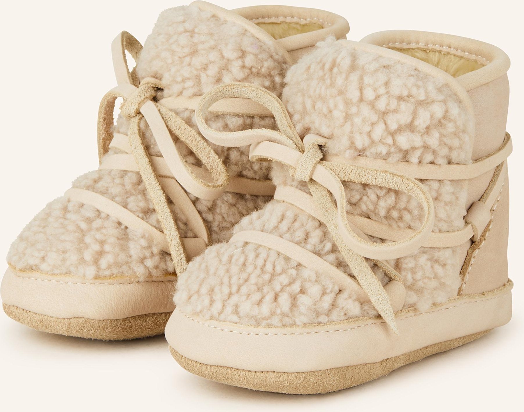 Donsje Krabbelschuhe Inuk Lining rosa