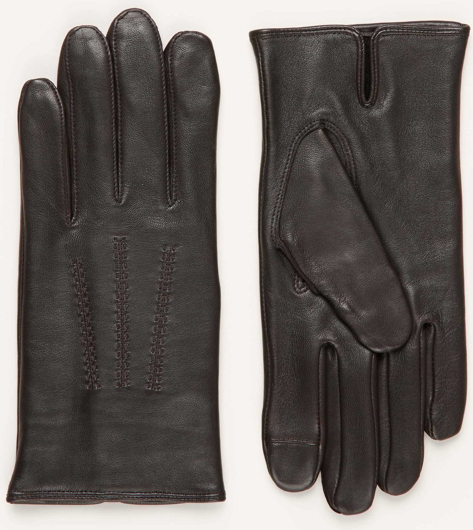 Boss Lederhandschuhe Hainz Mit Touchscreen-Funktion braun