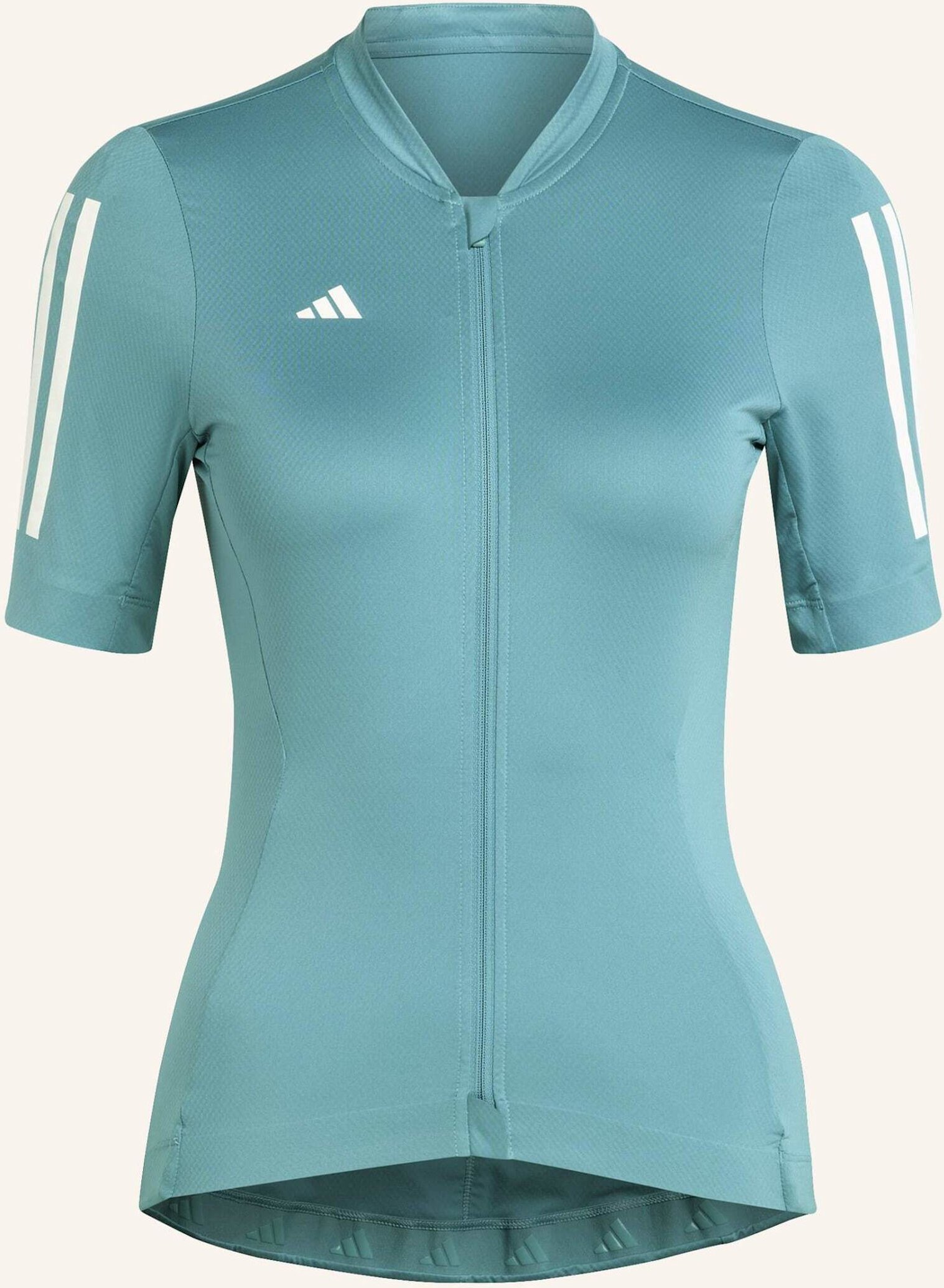 Thumbnail - Adidas Tempo 3-Streifen Radtrikot gruen