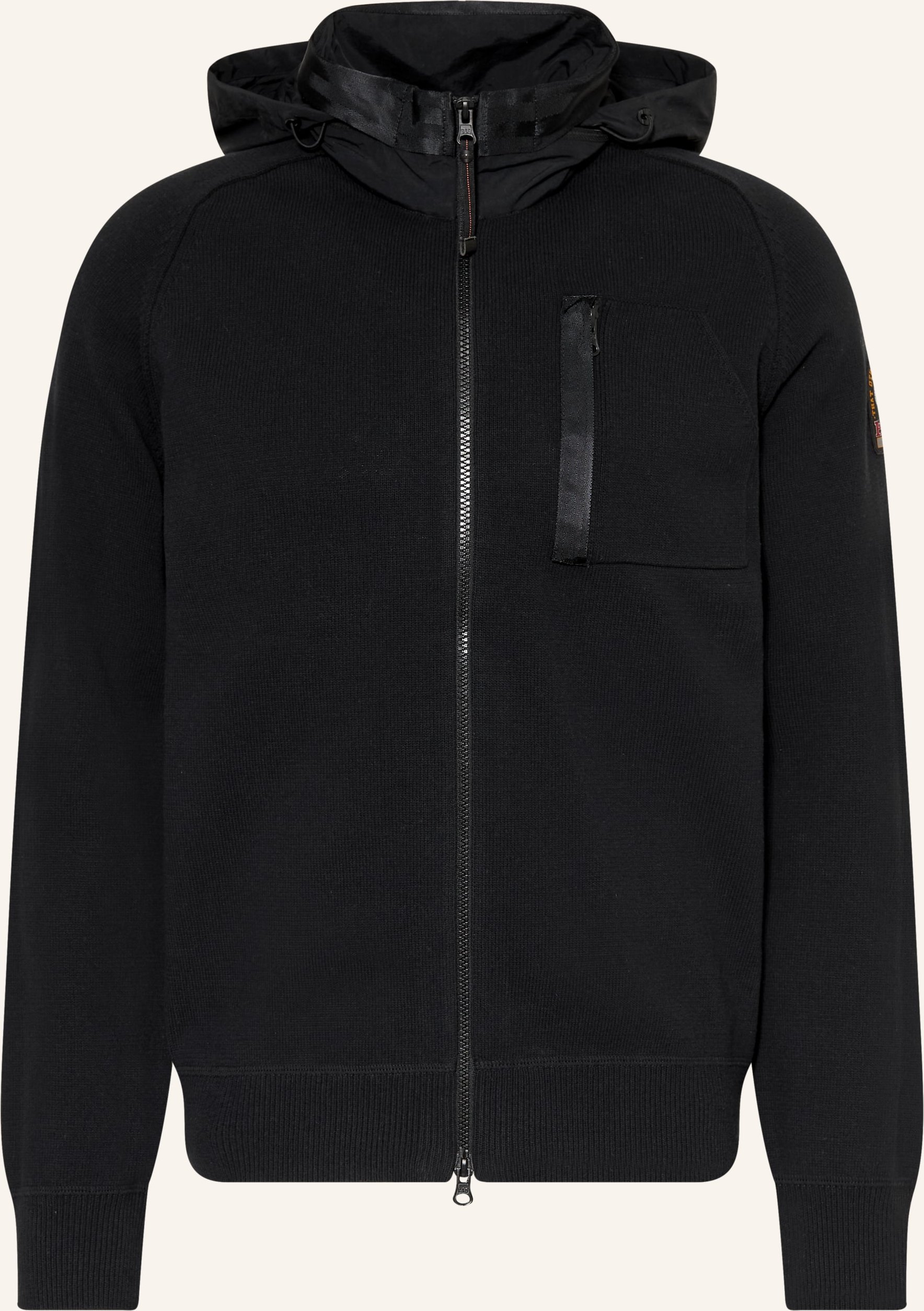 Parajumpers Strickjacke Bargancy Im Materialmix schwarz