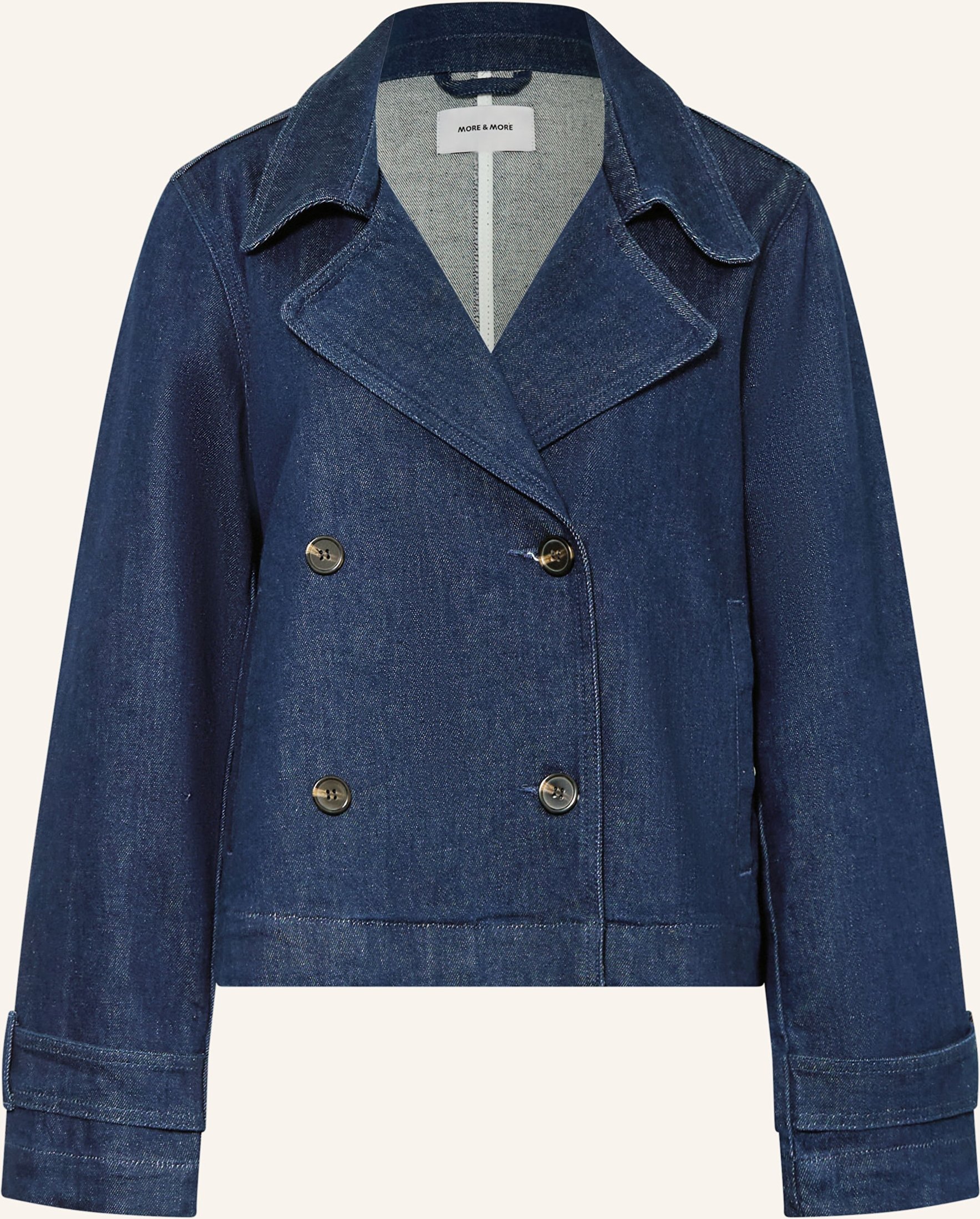 More & More Jeansjacke blau