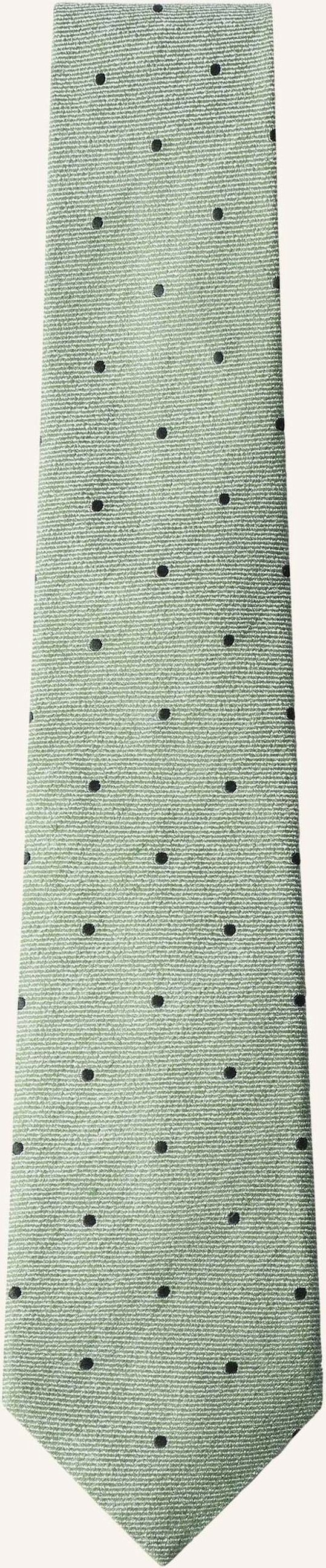 Hackett London Krawatte Blend Twill Dot gruen
