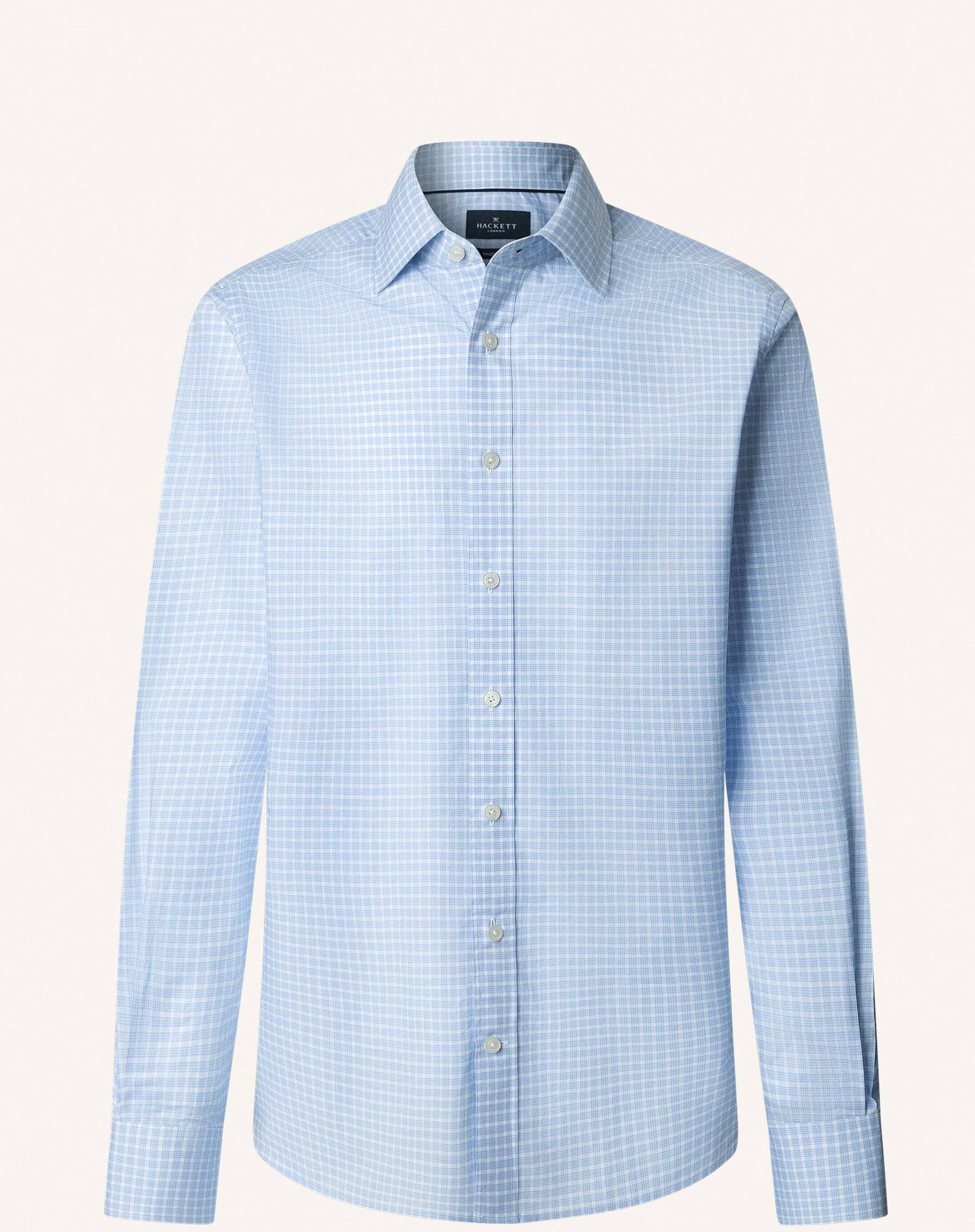 Hackett London Freizeithemd Smart Check blau