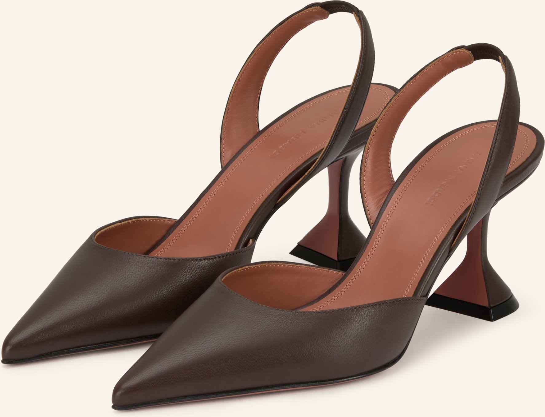 Thumbnail - Amina Muaddi Slingpumps Holli braun