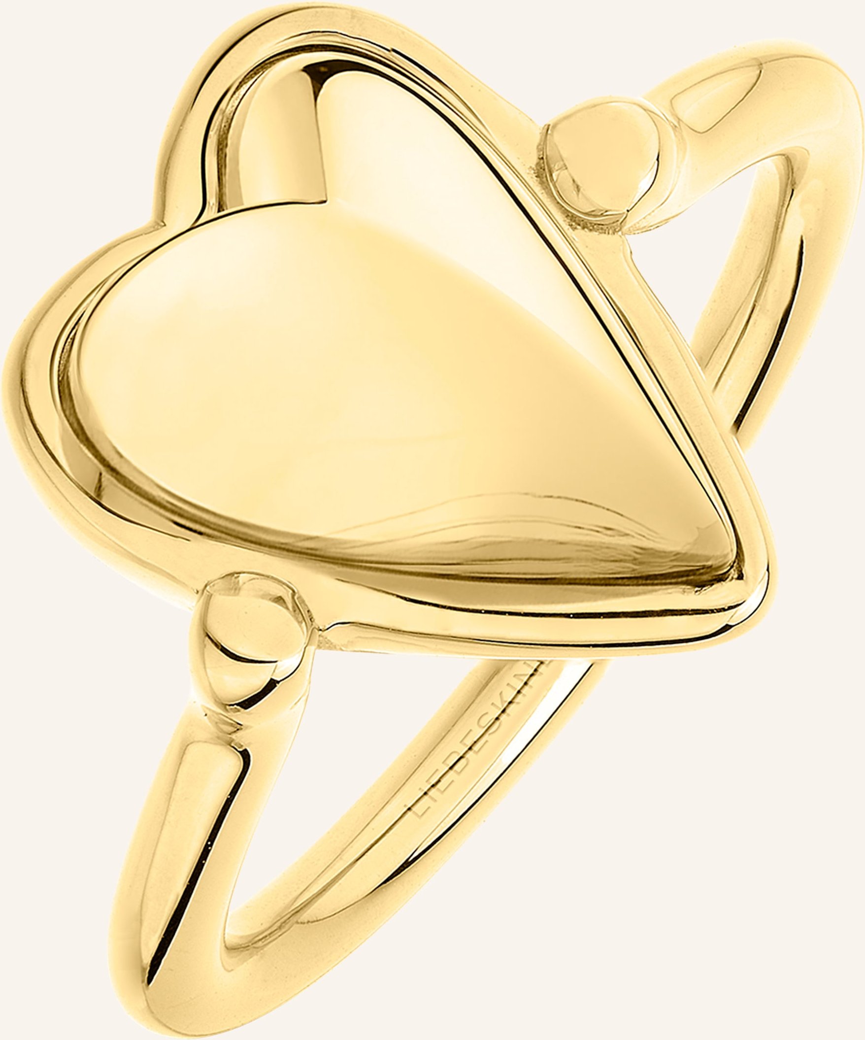 Liebeskind Ring Aus Edelstahl gold