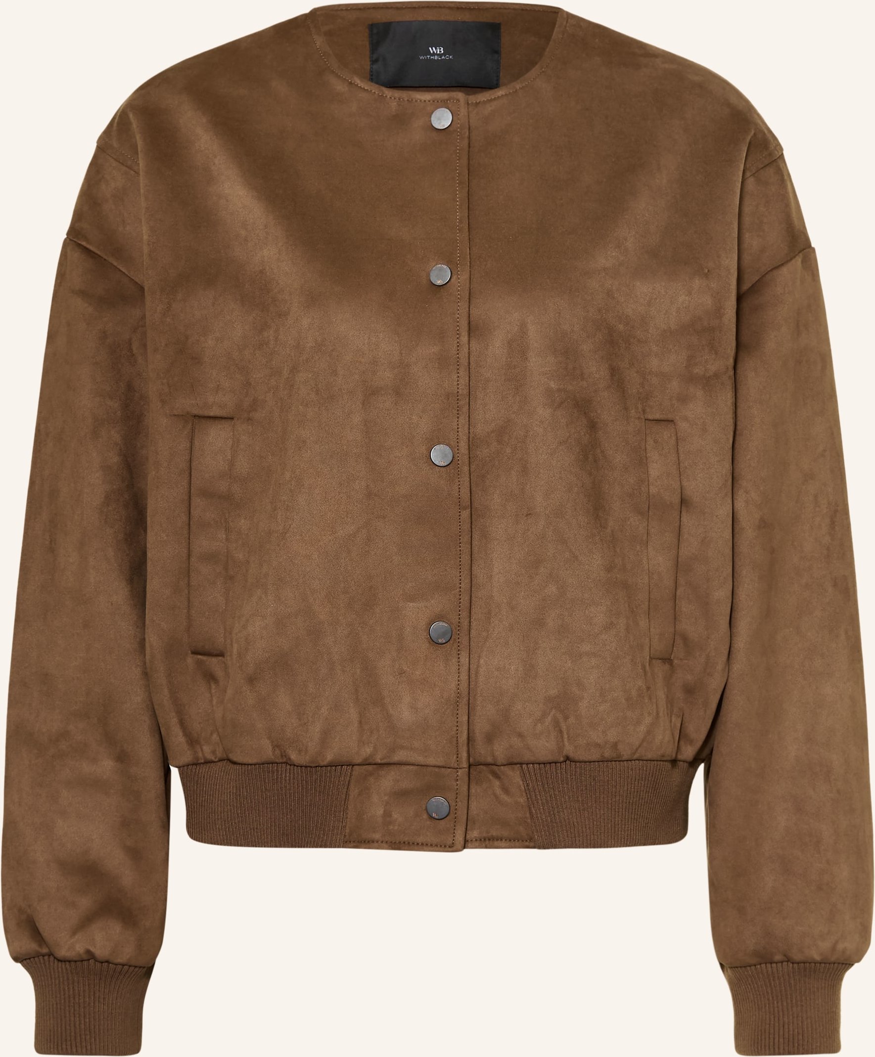 Withblack Blouson Freya In Lederoptik braun