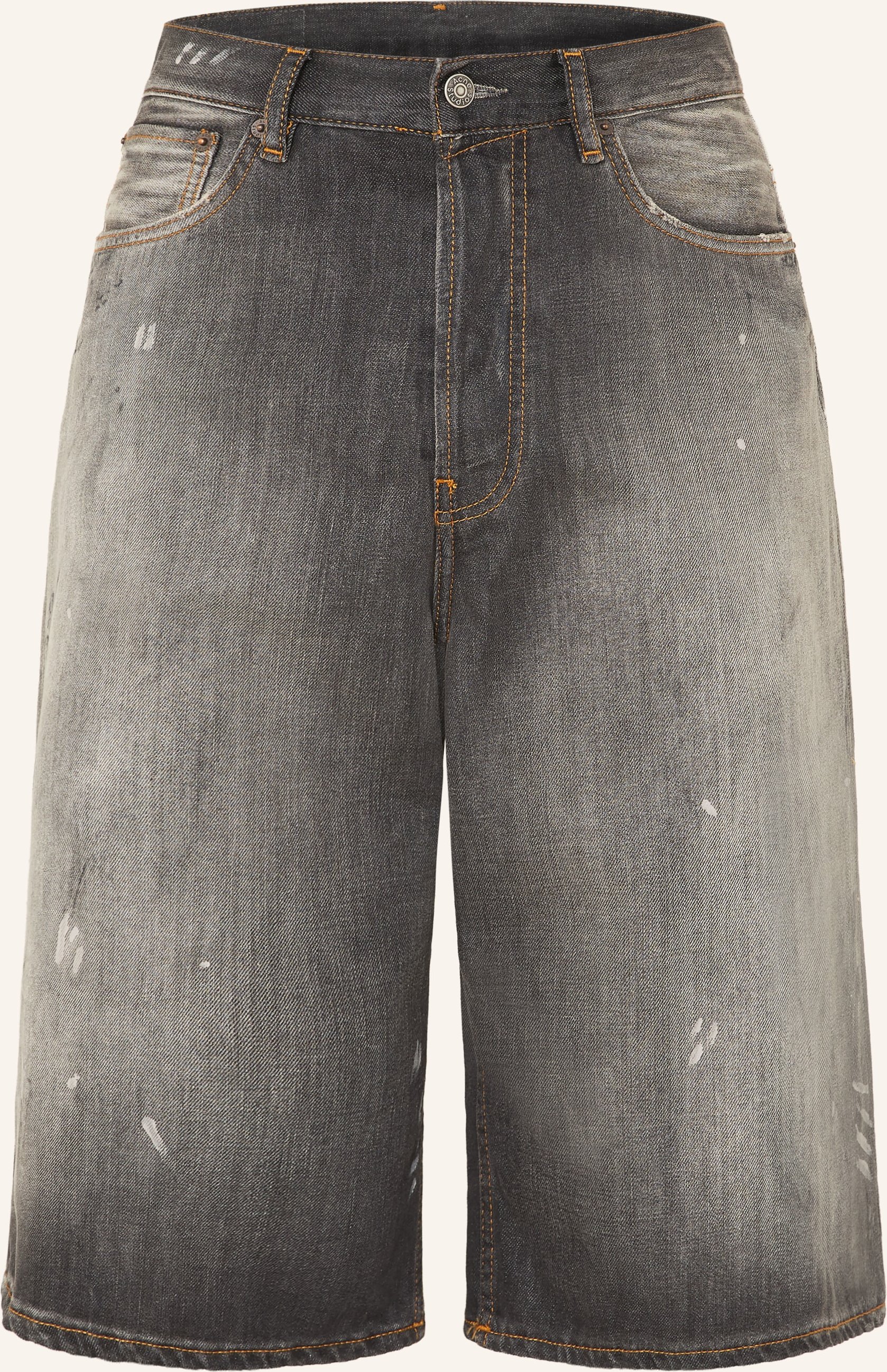 Acne Studios Jeansshorts Loose Fit schwarz