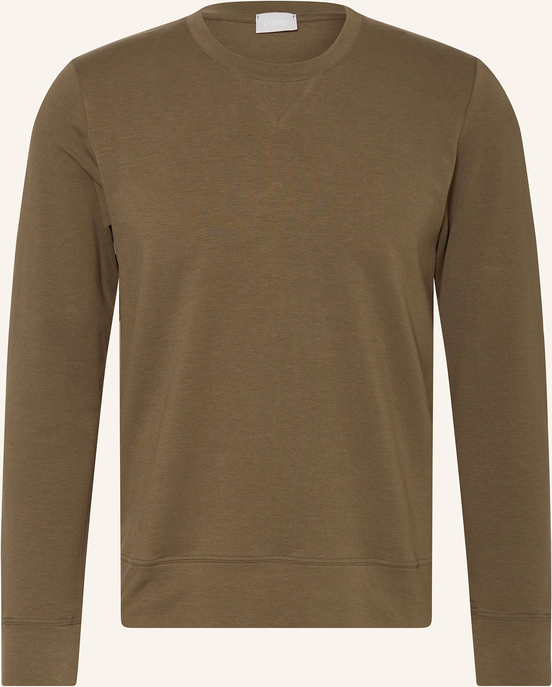 Mey Lounge-Sweatshirt Serie Enjoy gruen