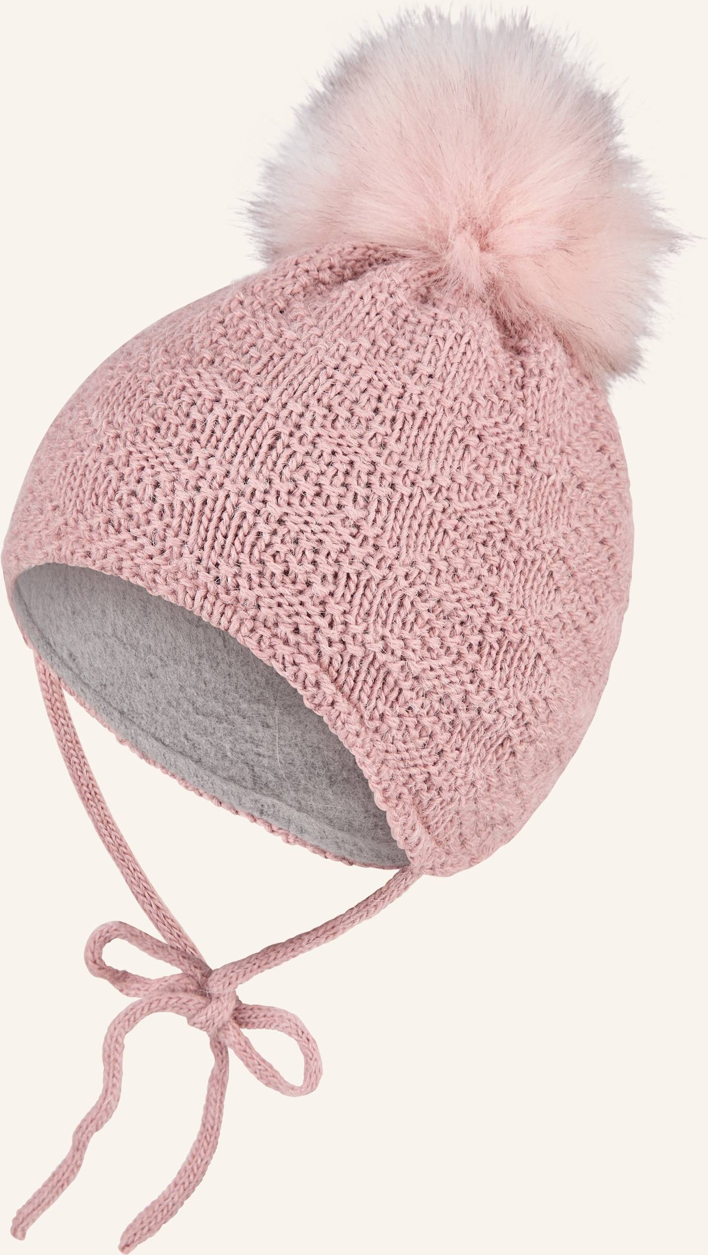 Sterntaler Strickmütze Struktur pink