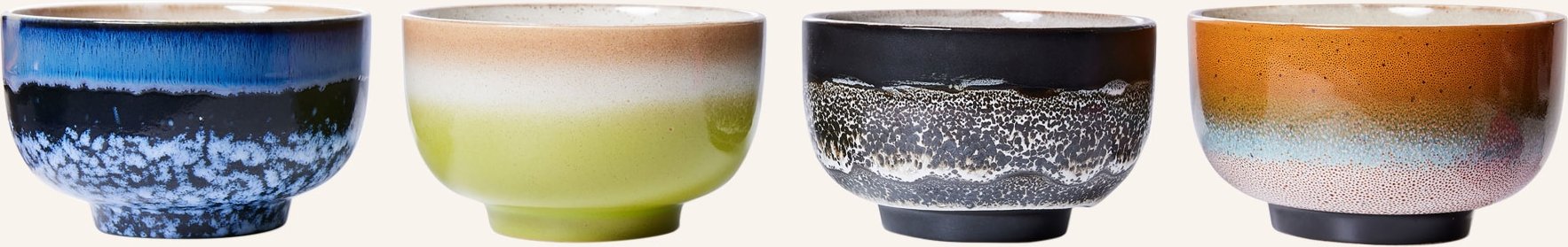 Hkliving 4er-Set Schalen orange