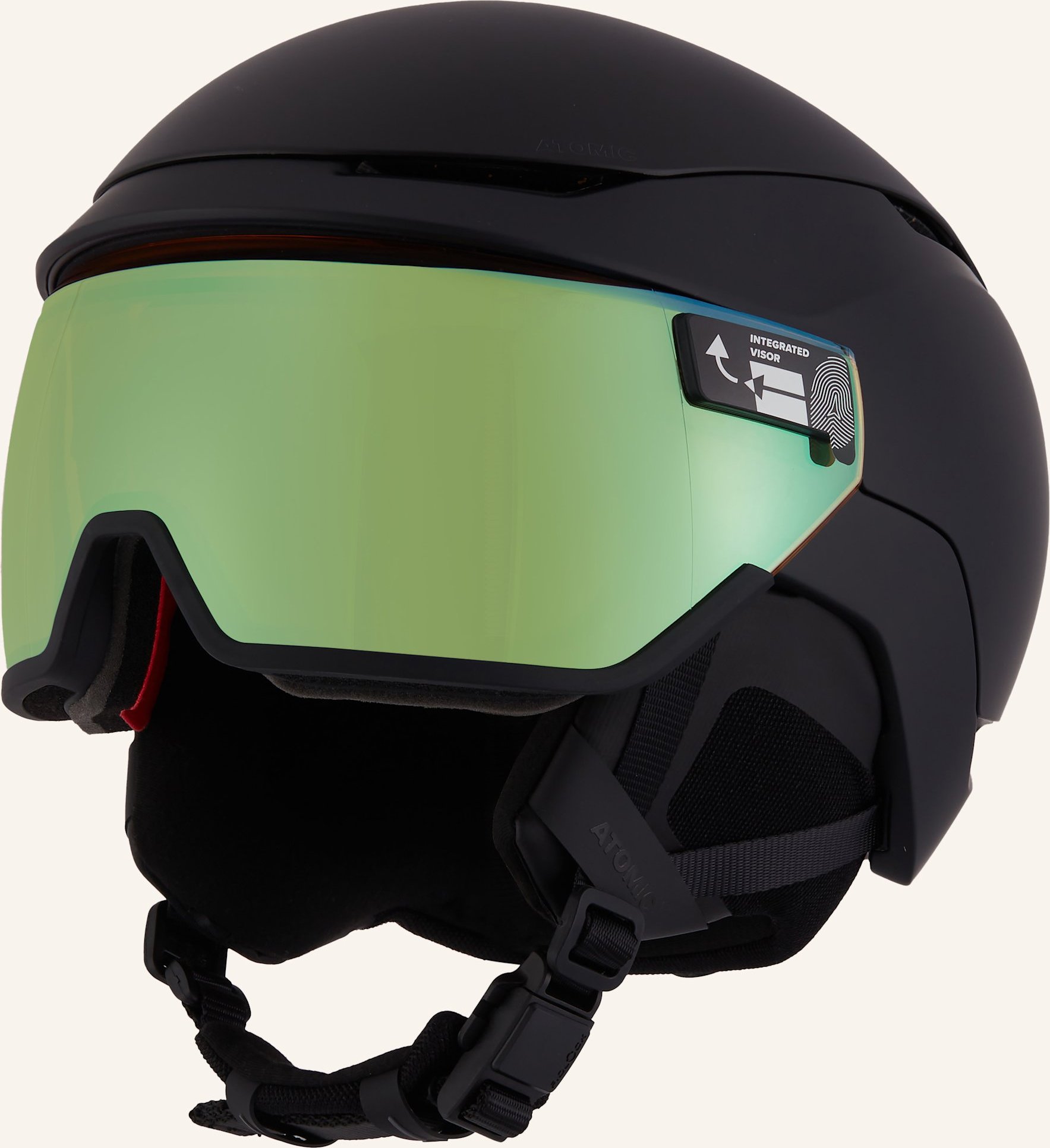 Atomic Skihelm Revent Gt Amid Visor Hd Photo schwarz