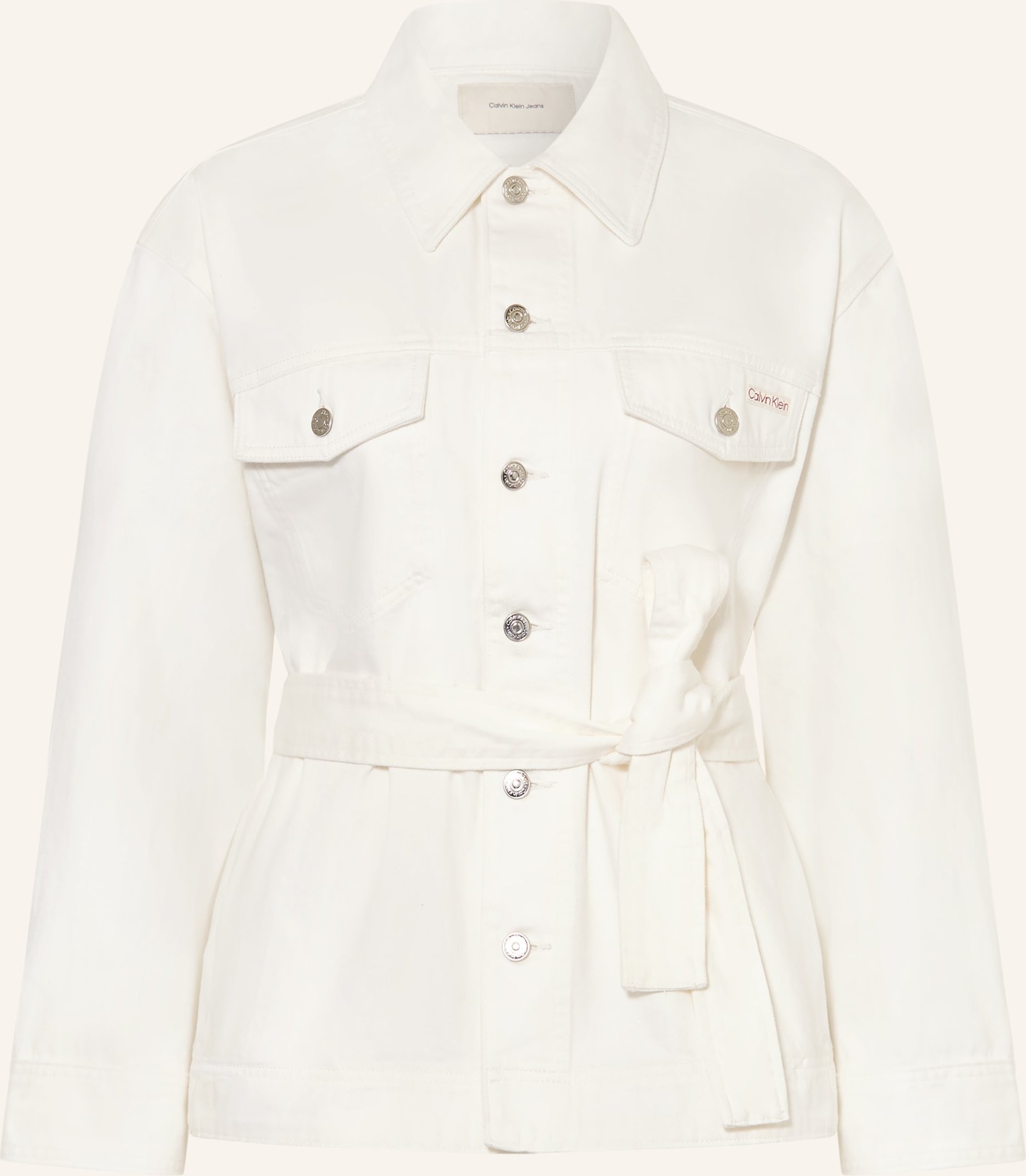 Calvin Klein Jeans Jeansjacke weiss