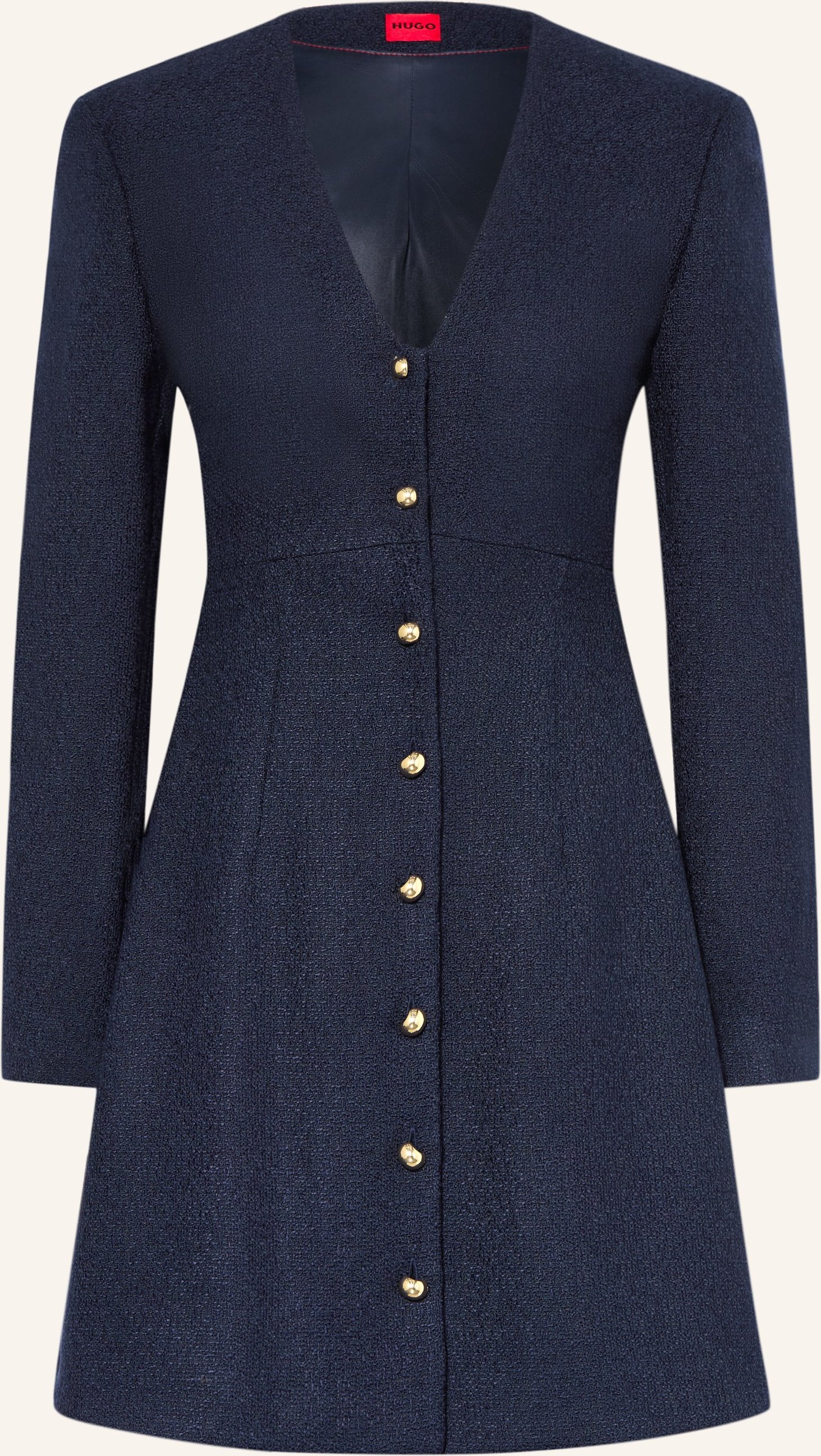 Hugo Tweed-Kleid Kanegi blau