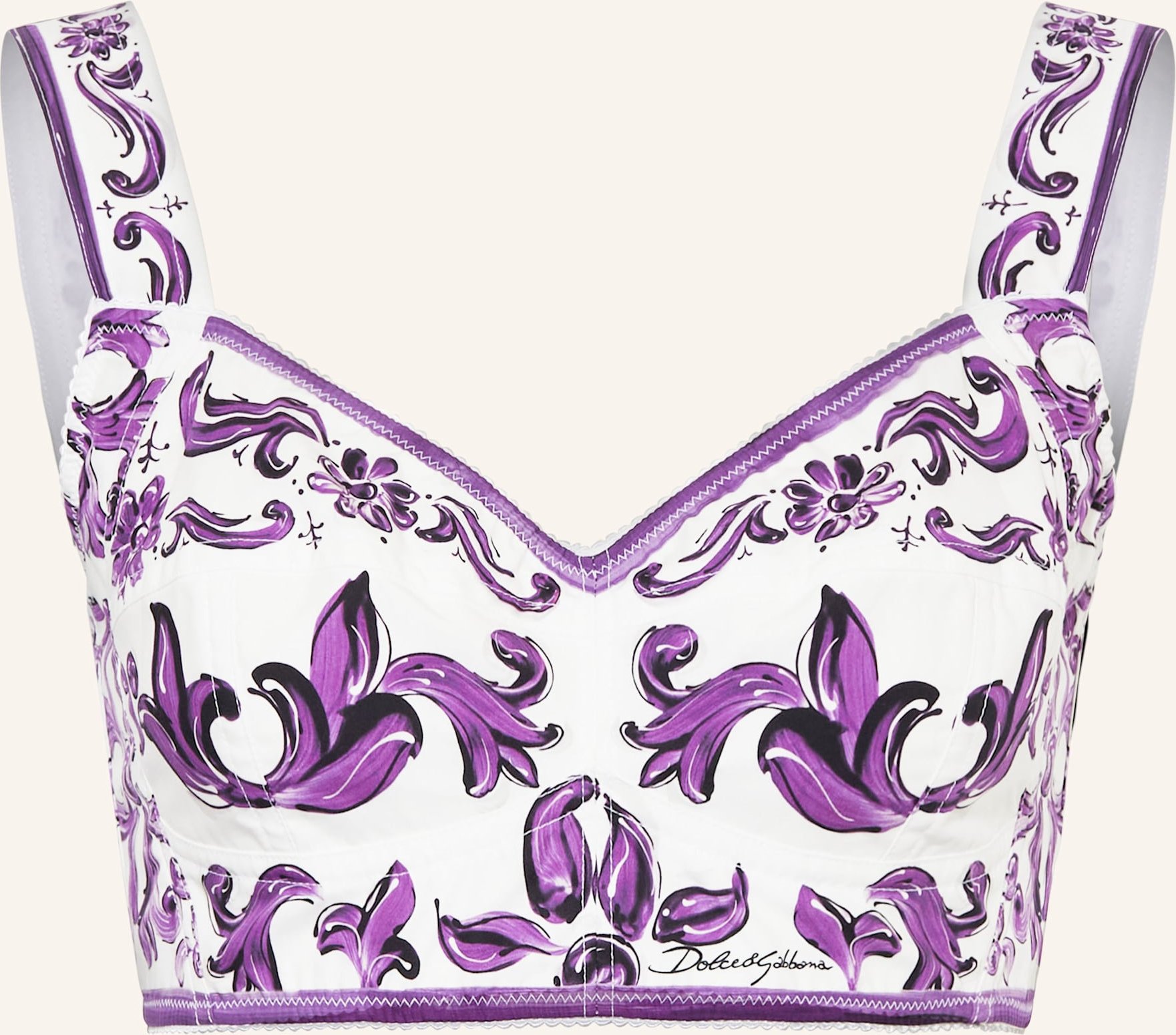 Thumbnail - Dolce & Gabbana Cropped-Top lila