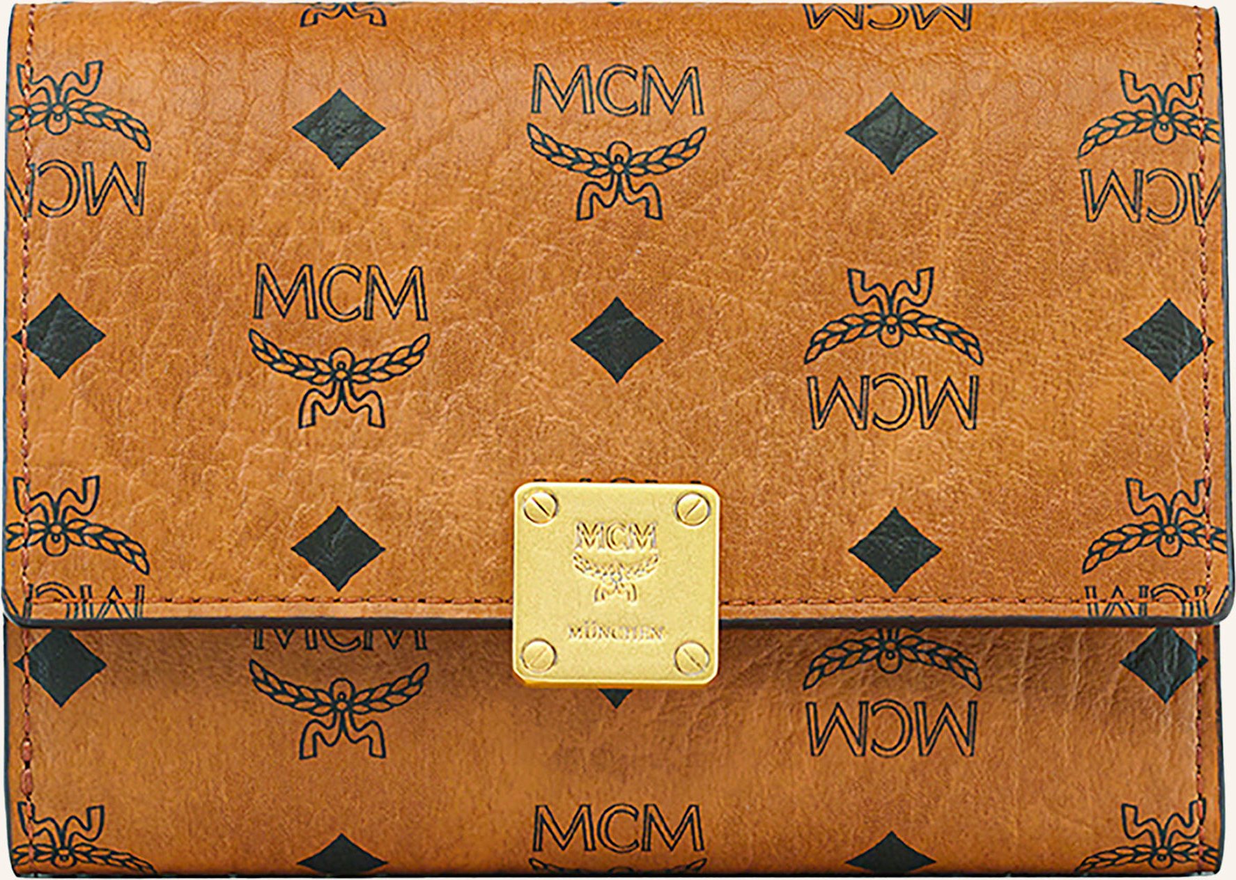 Mcm Geldbörse Aren Visetos Small braun