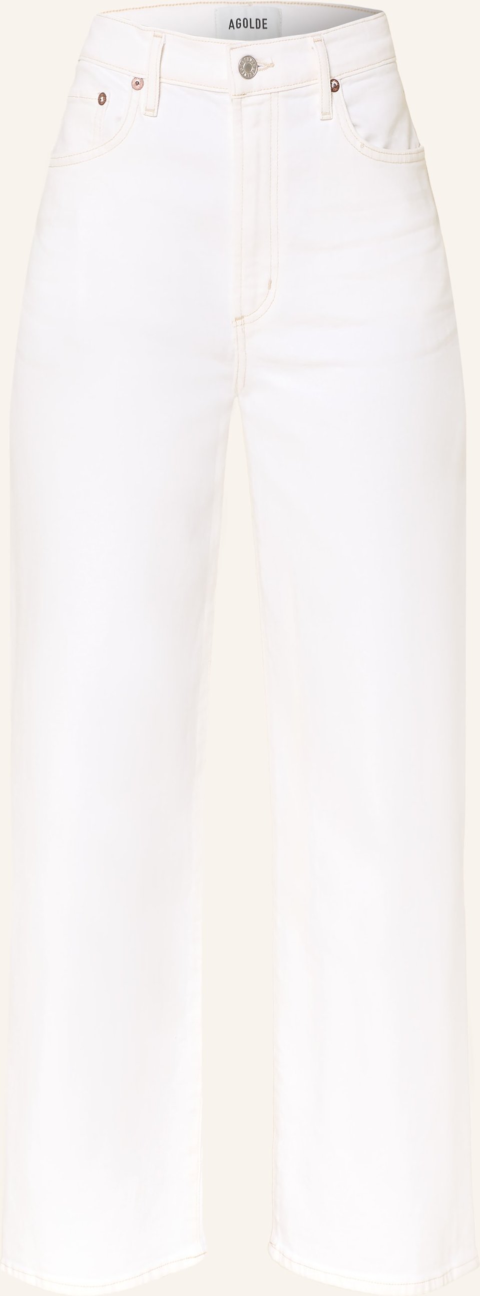 Agolde Cropped Jeans Harper Crop weiss
