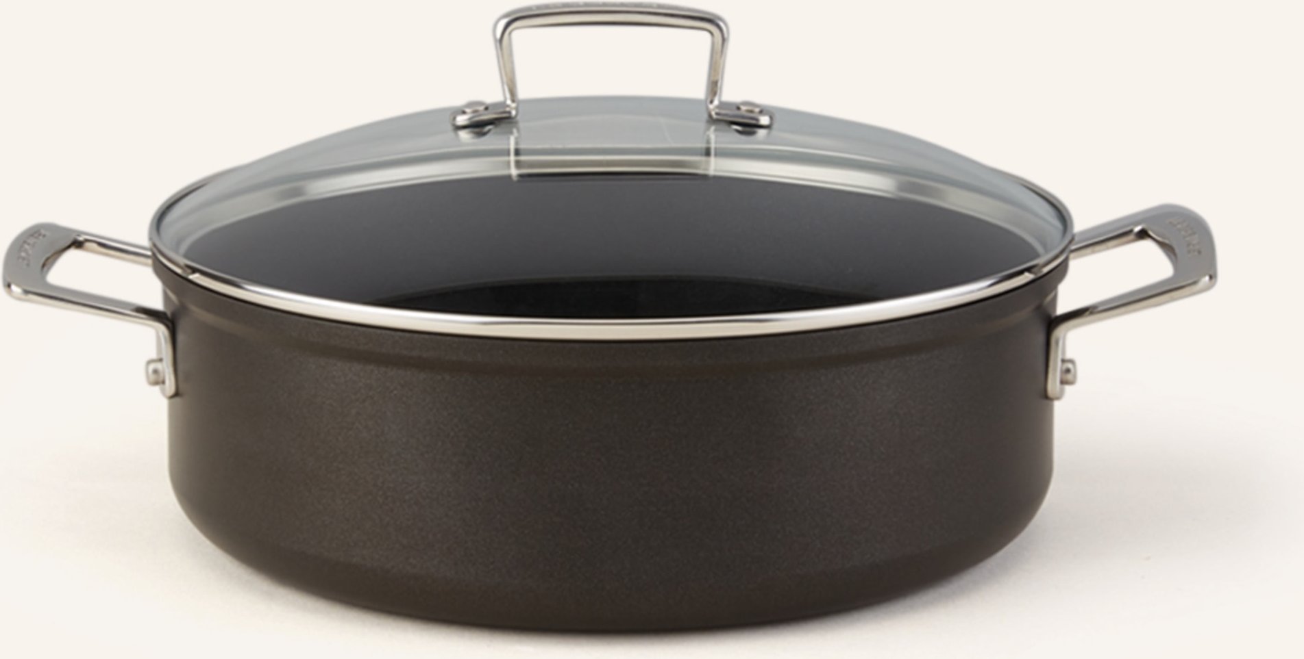 Le Creuset Schmorpfanne silber