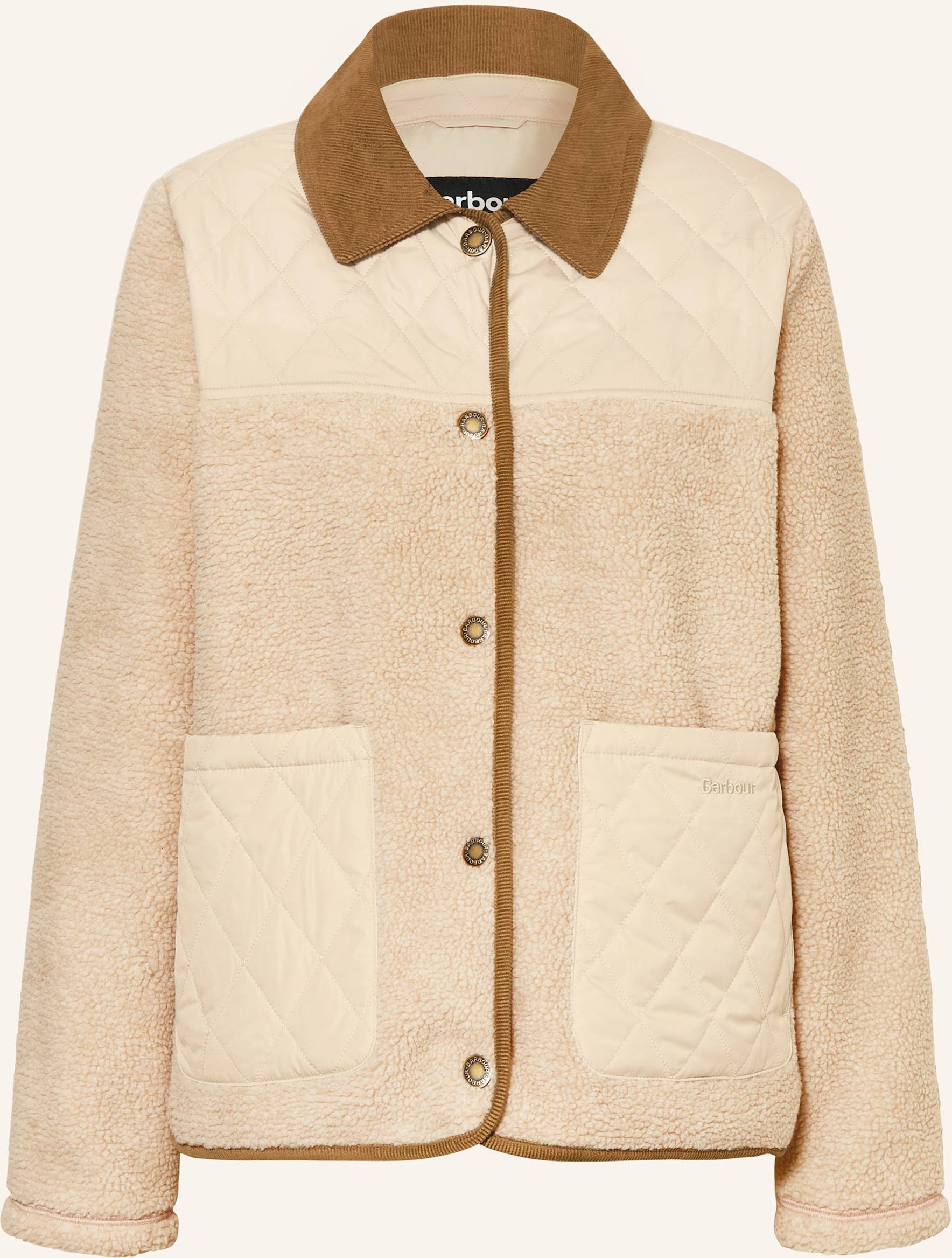 Barbour Jacke Laurel Im Materialmix beige