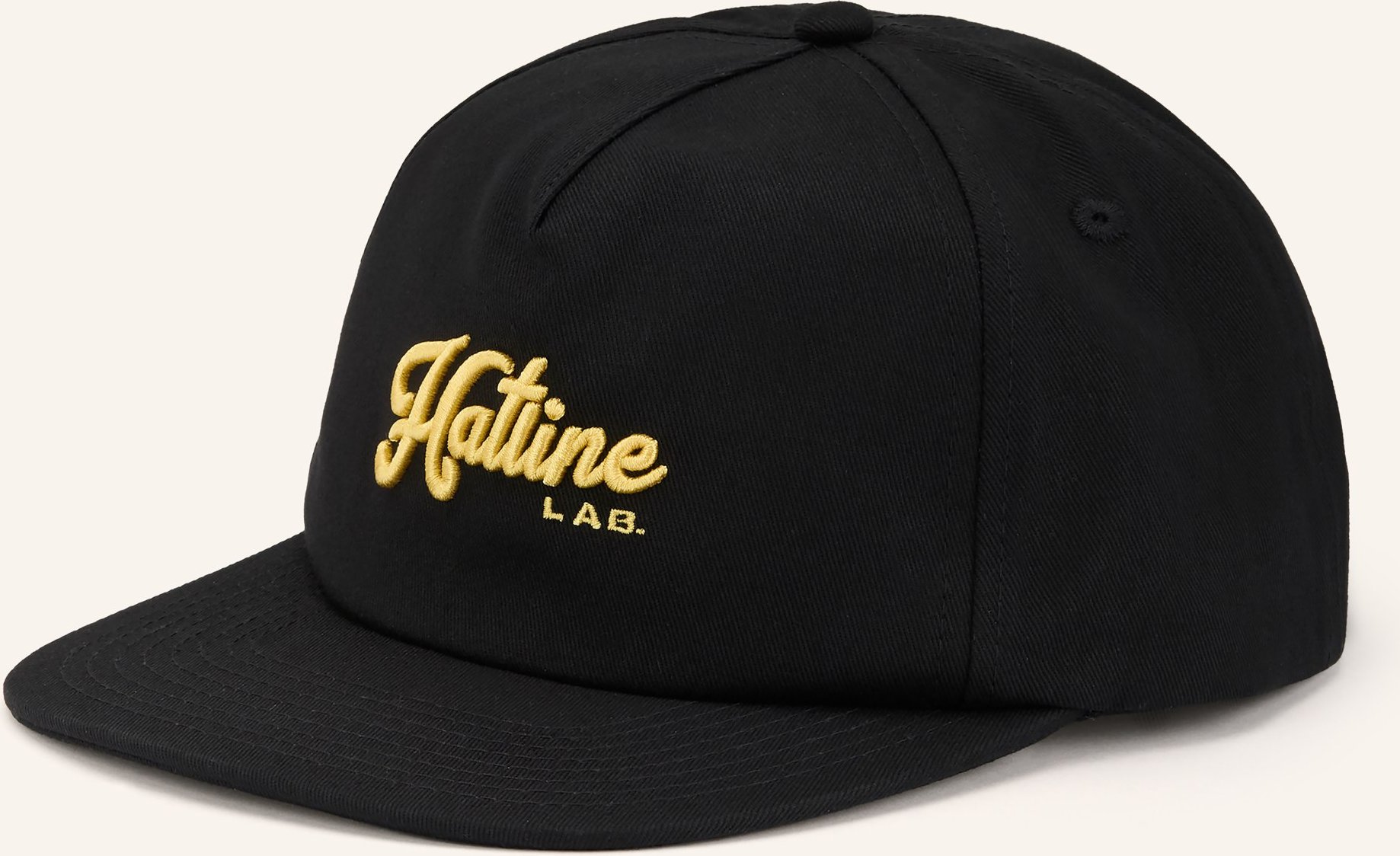 Hatline Lab Cap Signature Logo schwarz