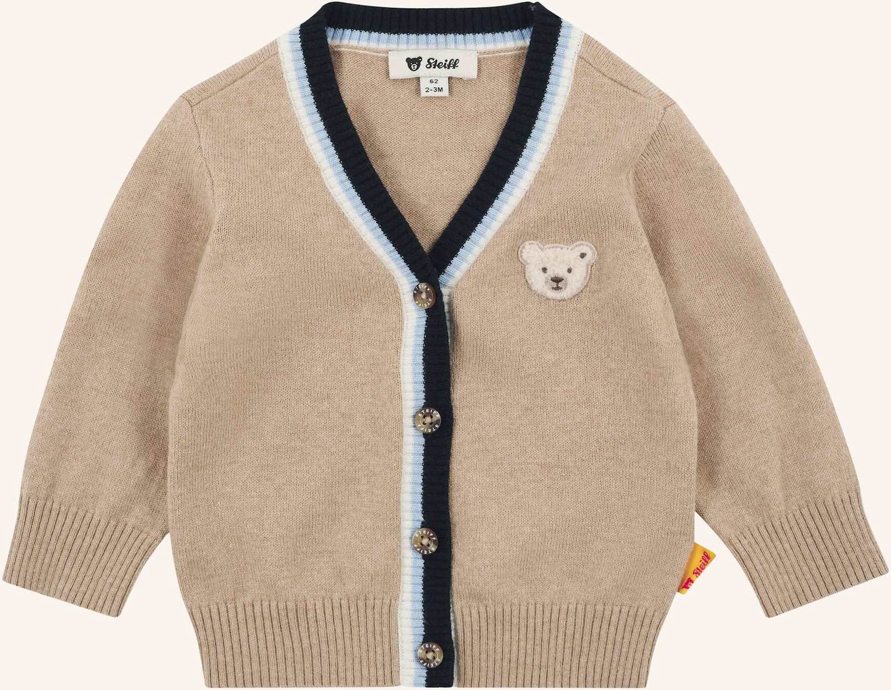 Steiff Strickjacke Dinosaur beige