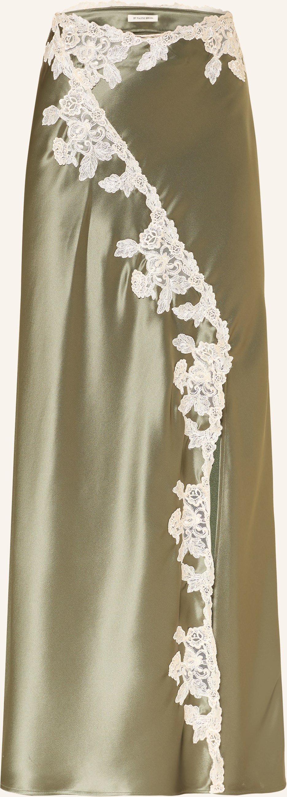 By Malene Birger Satinrock Erika Mit Spitze gruen