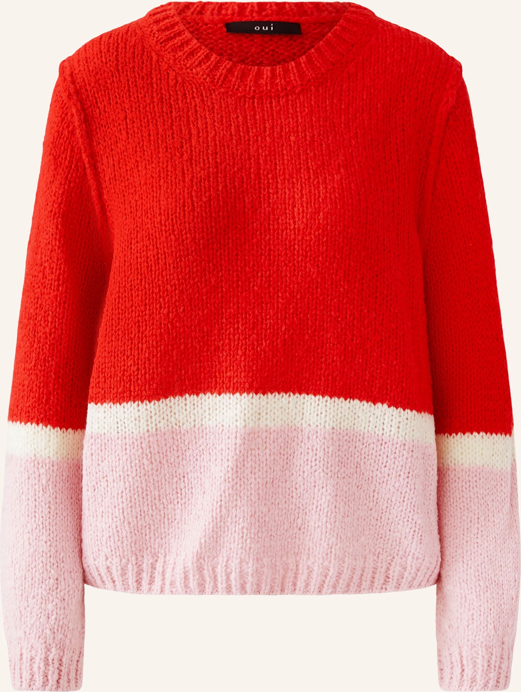Oui Pullover rot